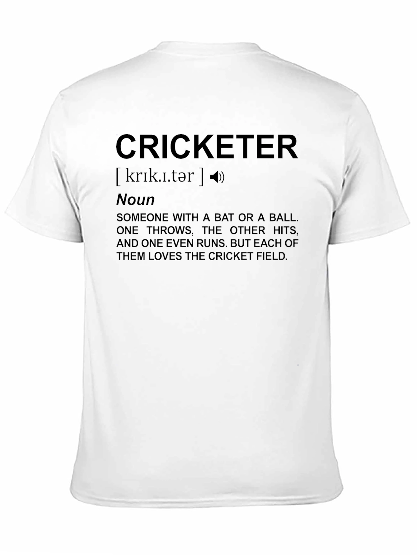 Cricket Definition T-Shirt - For Cricket Lovers