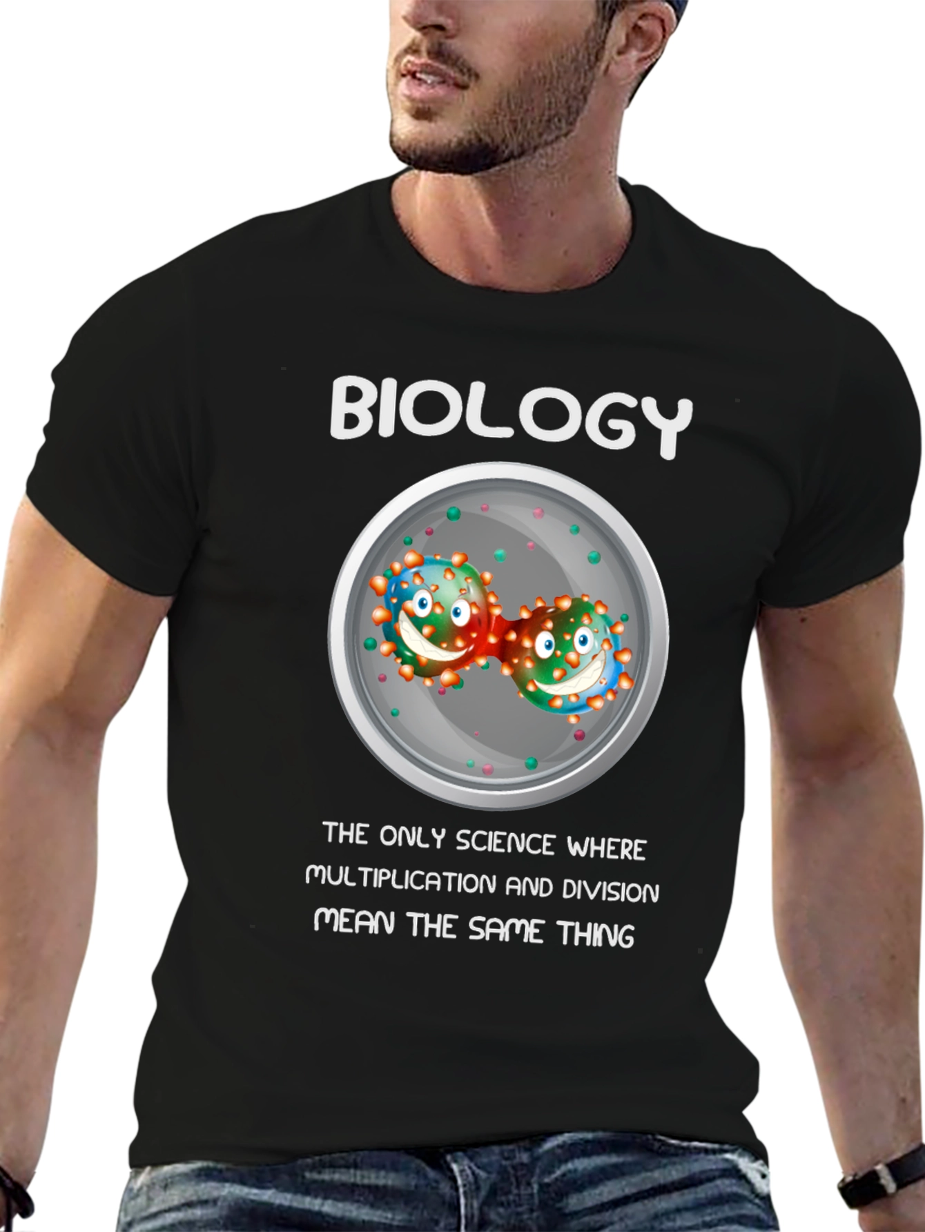 Biology Multiplication Division Science T-Shirt