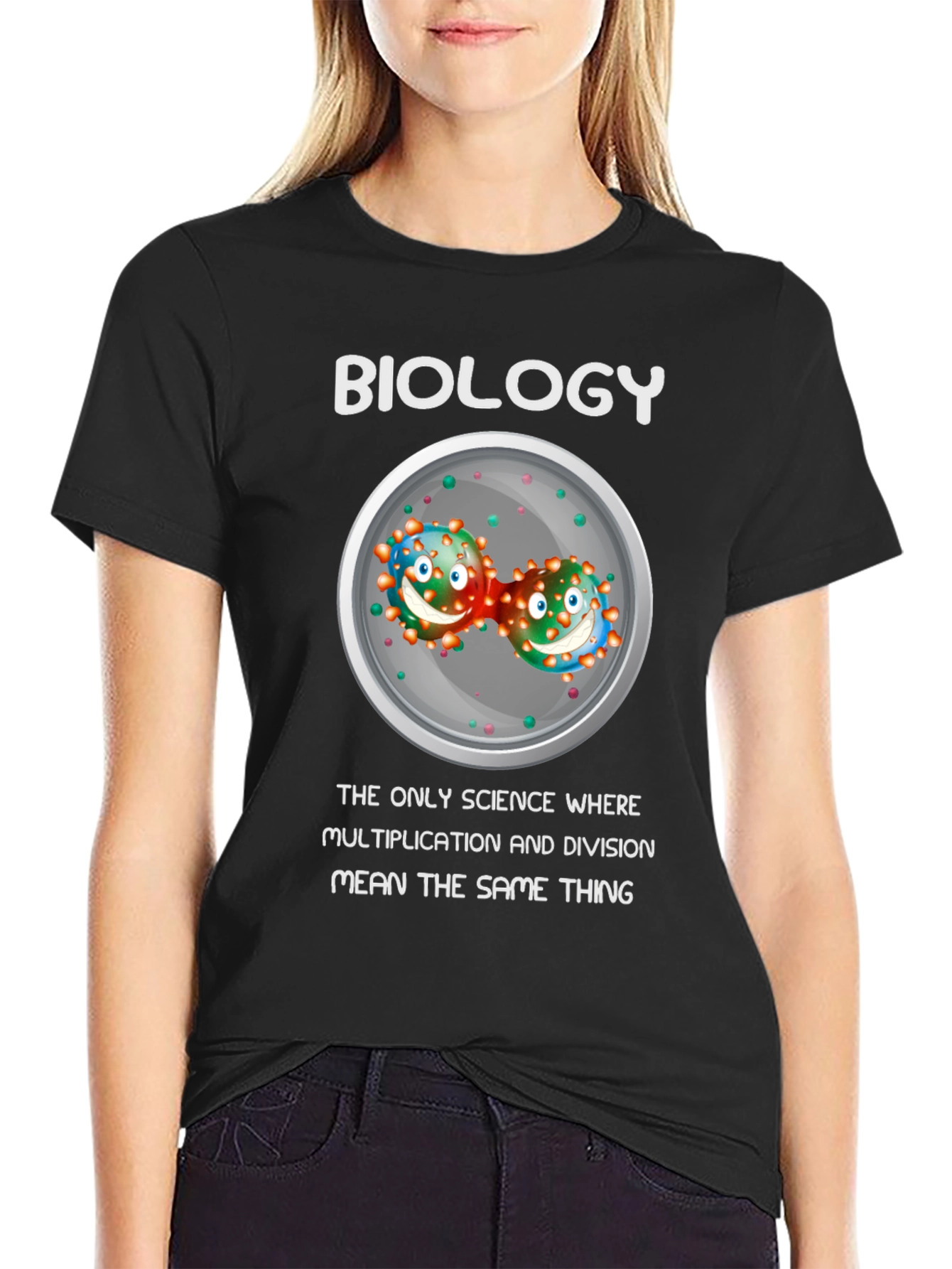 Biology Multiplication Division Science T-Shirt