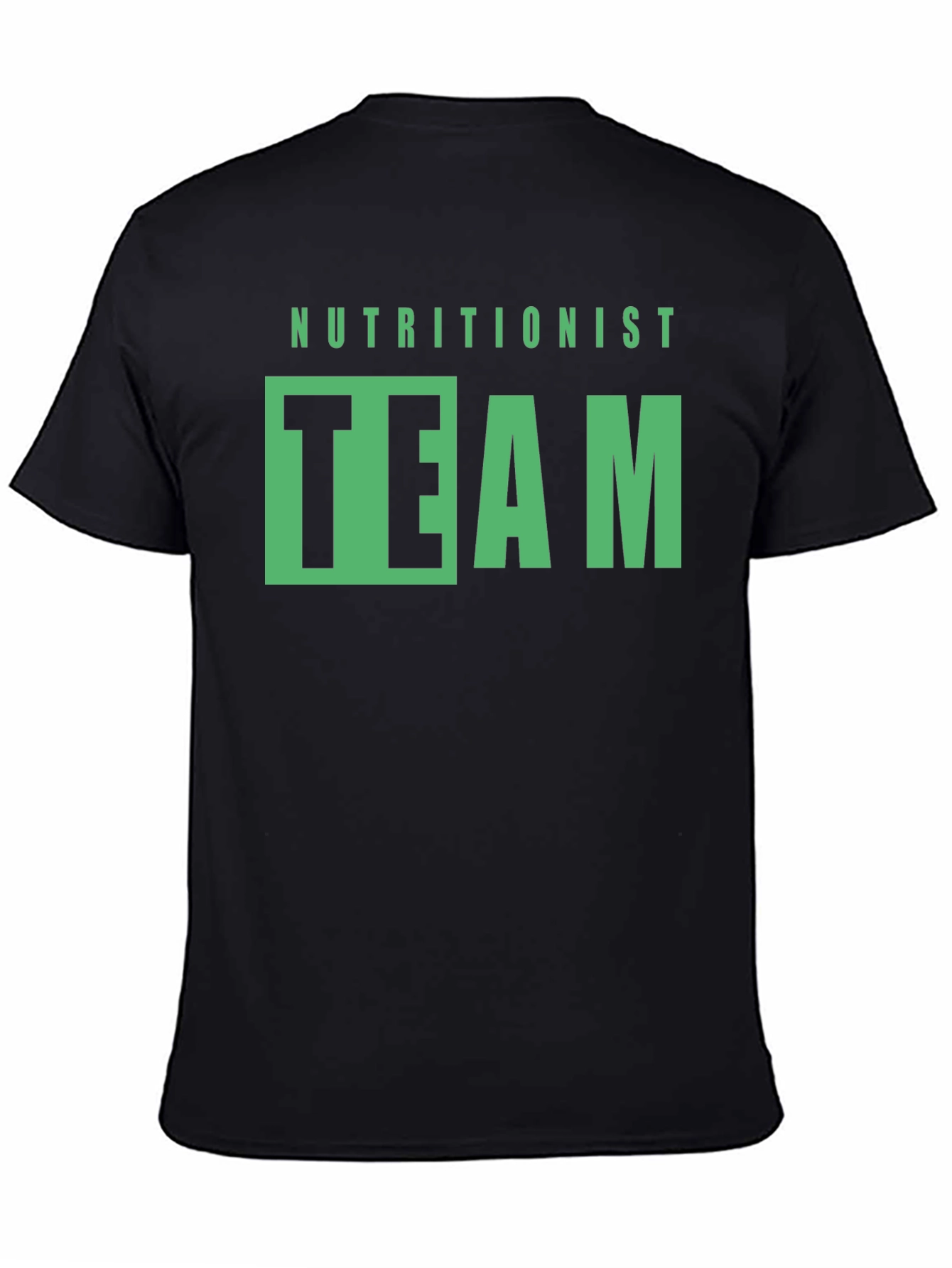 Nutritionist Team Graphic Tee - Black Cotton