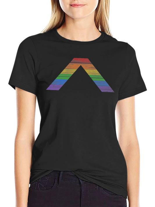 Rainbow Pride Chevron T-Shirt - Classic Black Tee