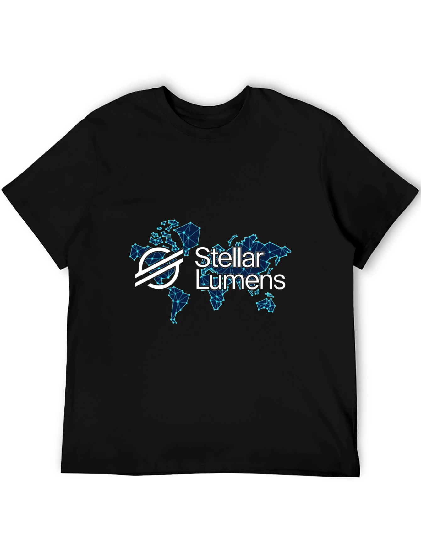 Stellar Lumens Black T-Shirt Crypto Tee