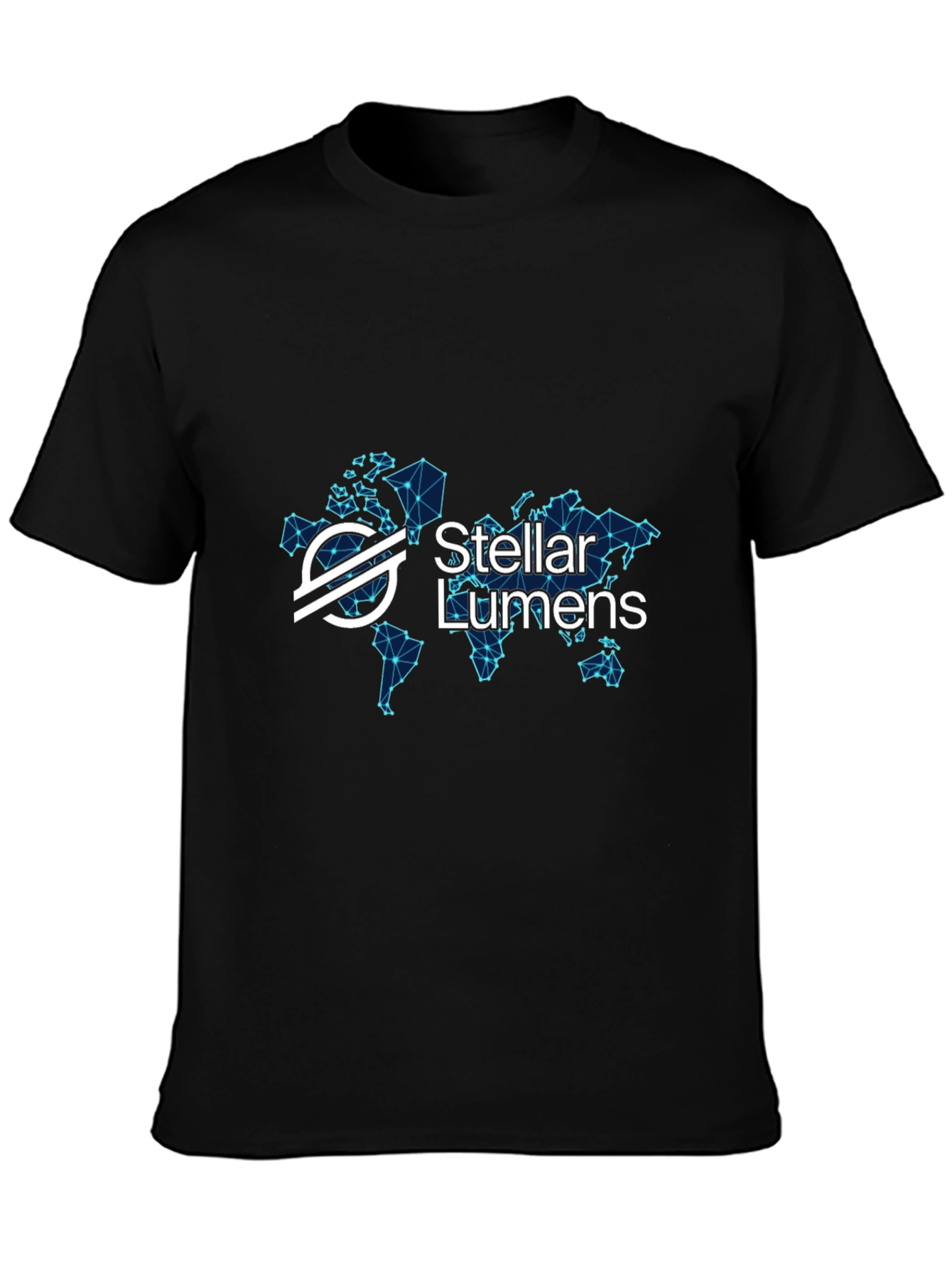 Stellar Lumens Black T-Shirt Crypto Tee
