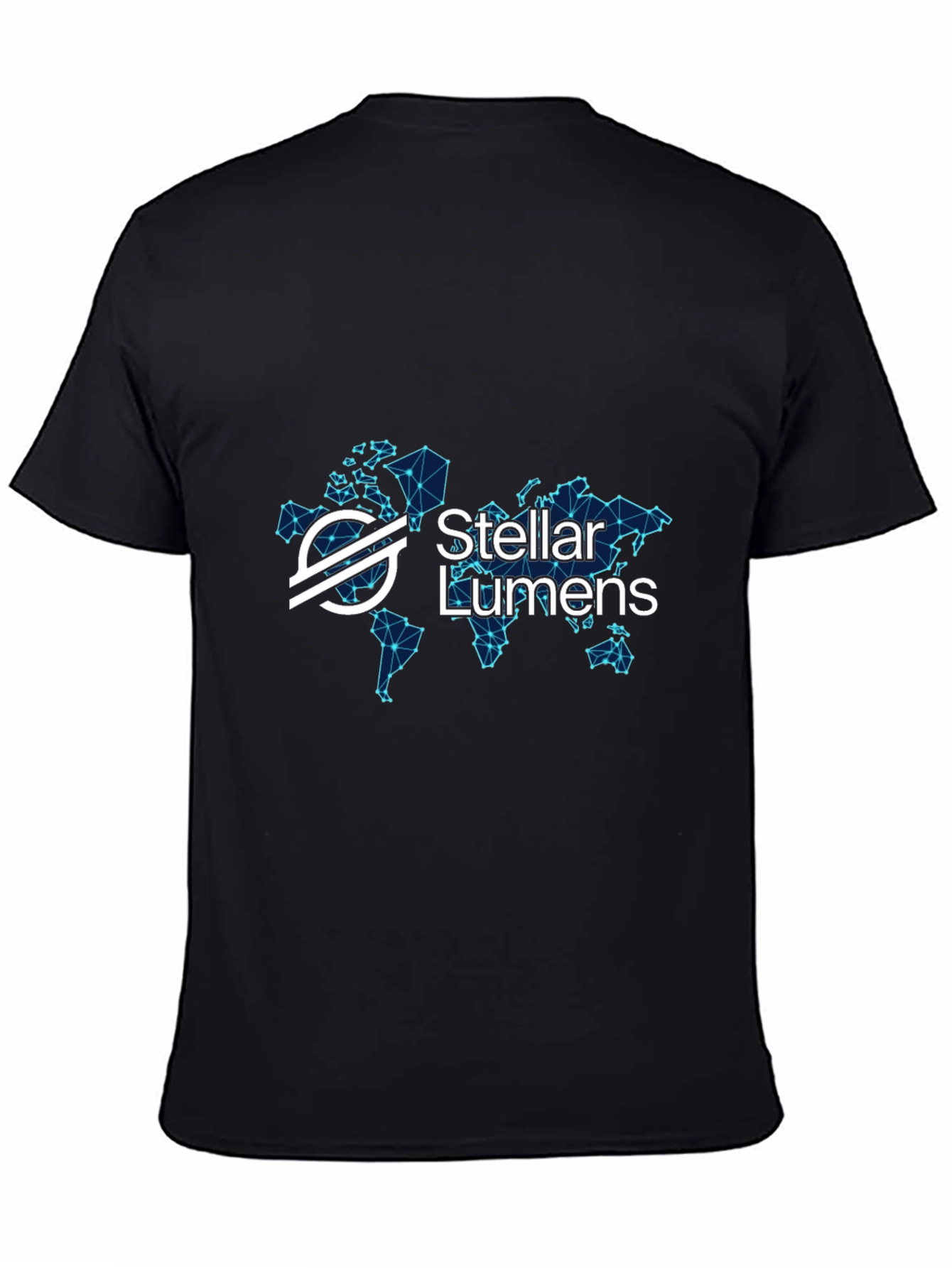Stellar Lumens Black T-Shirt Crypto Tee