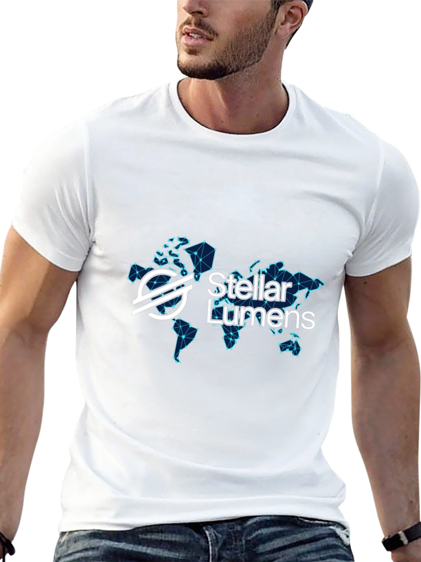 Stellar Lumens Black T-Shirt Crypto Tee