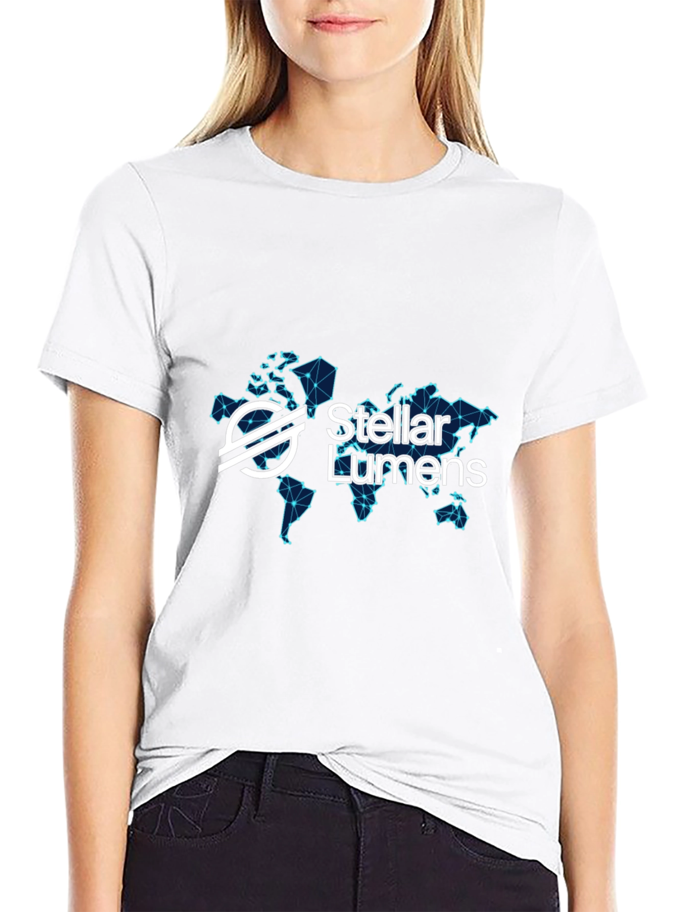 Stellar Lumens Black T-Shirt Crypto Tee