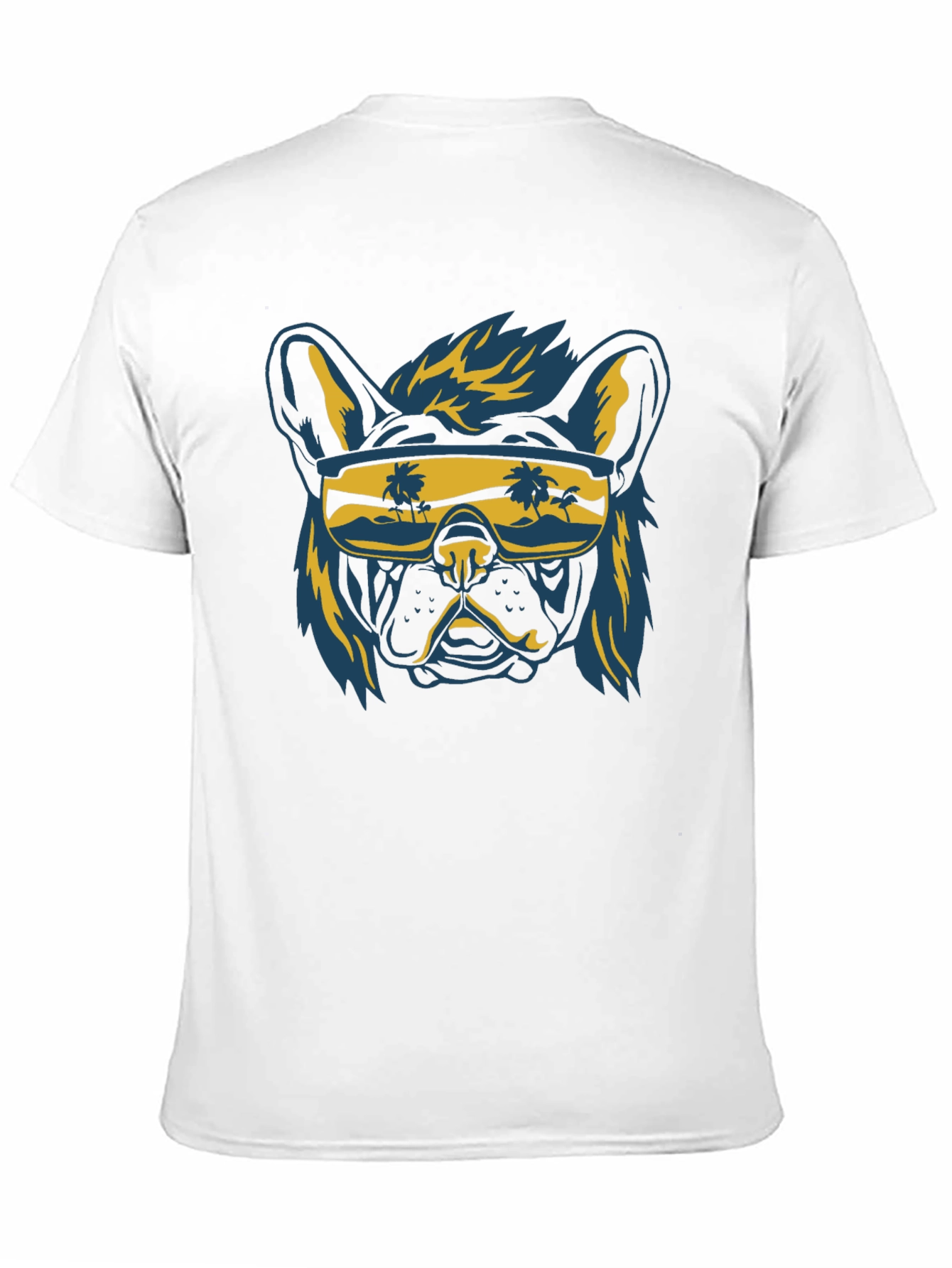 Cool Dog Sunglasses Black Graphic T-Shirt