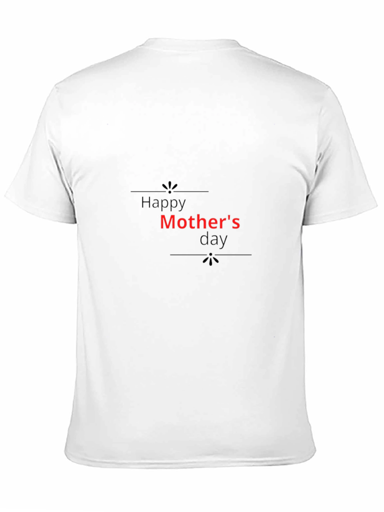 Happy Mothers Day Black T-Shirt
