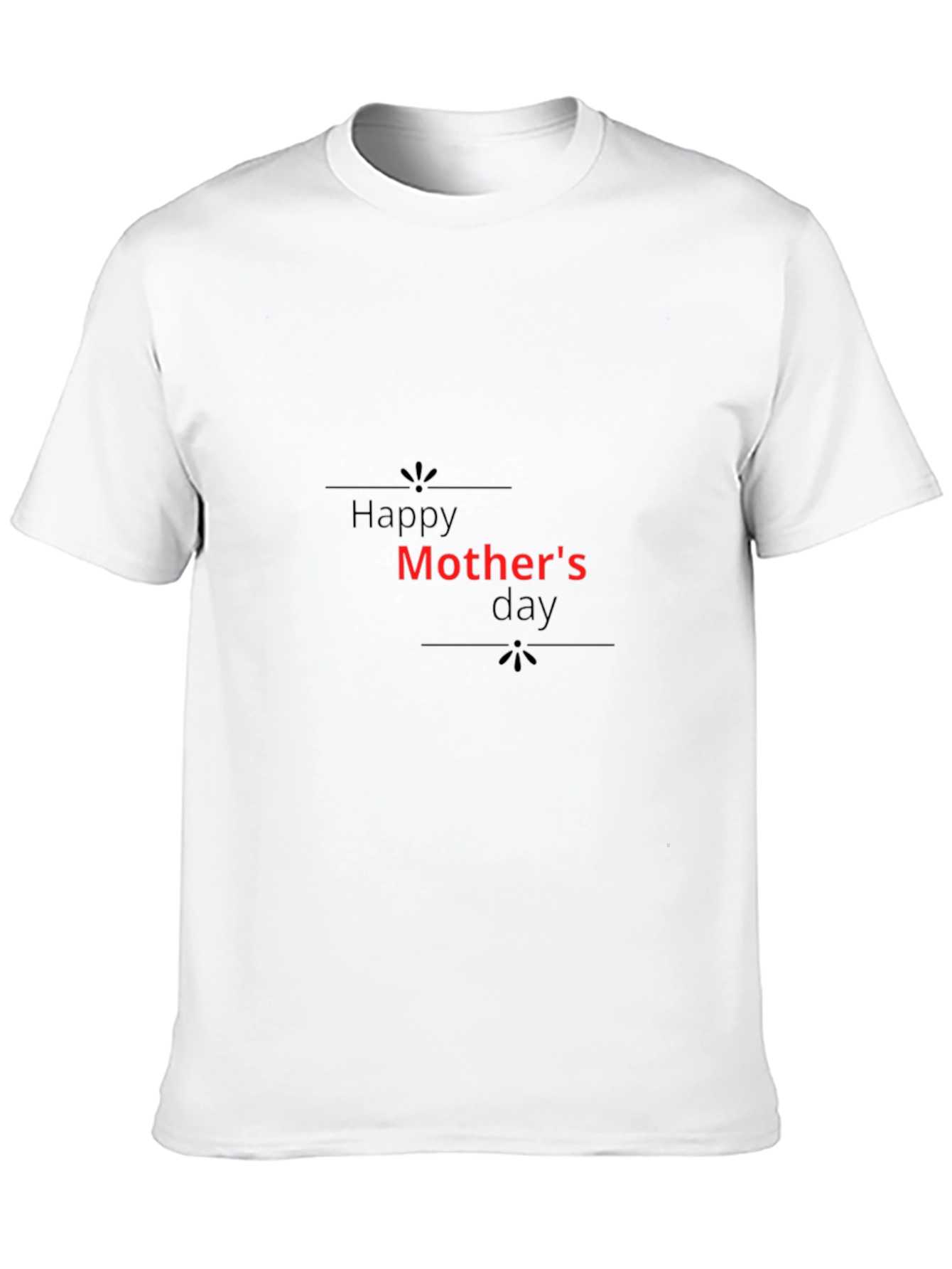 Happy Mothers Day Black T-Shirt