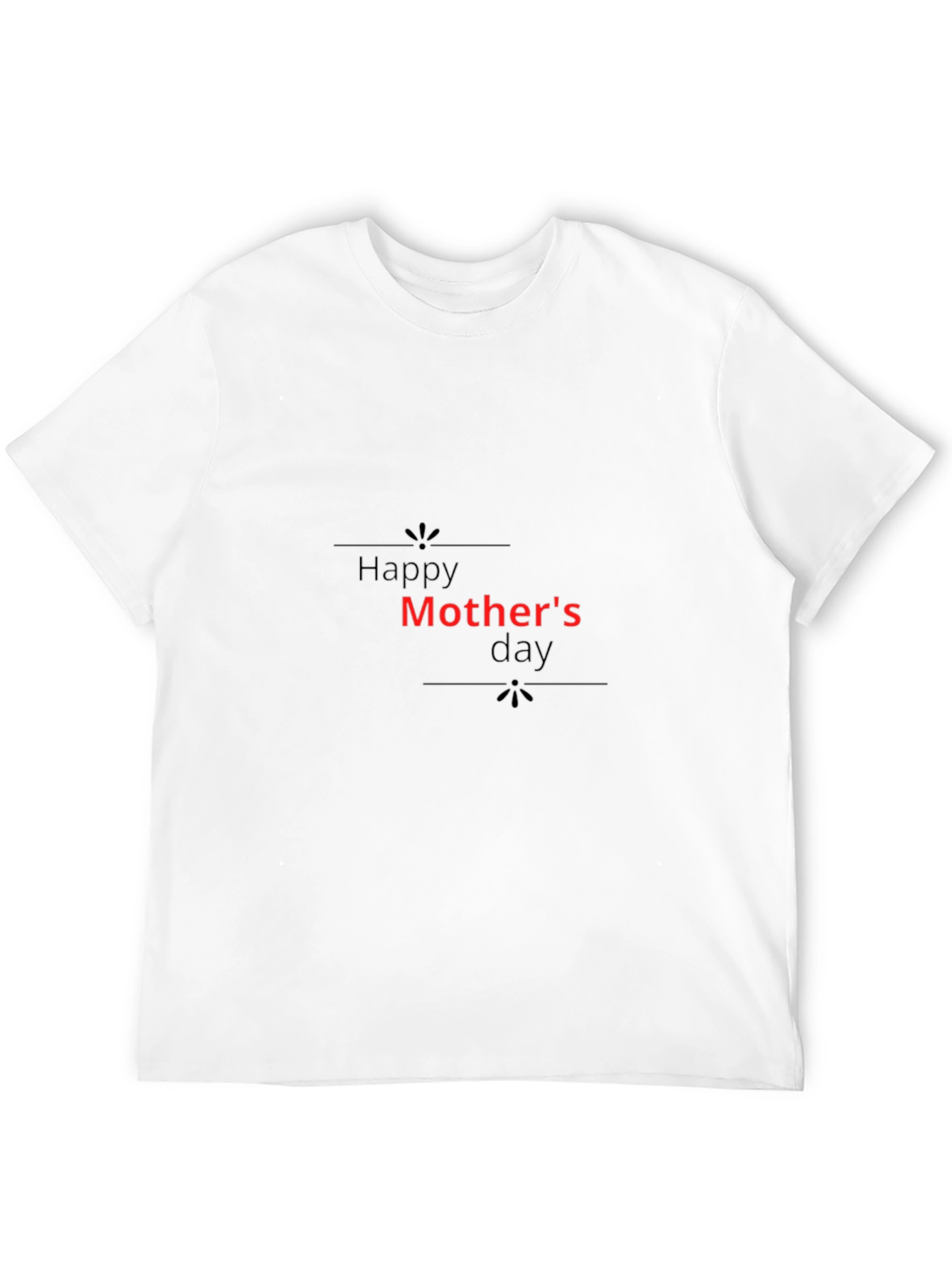 Happy Mothers Day Black T-Shirt