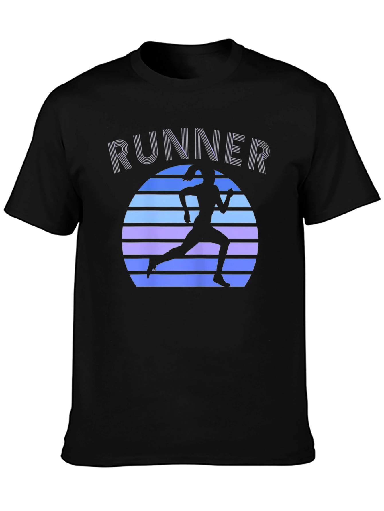 Runner Graphic Tee - Retro Style