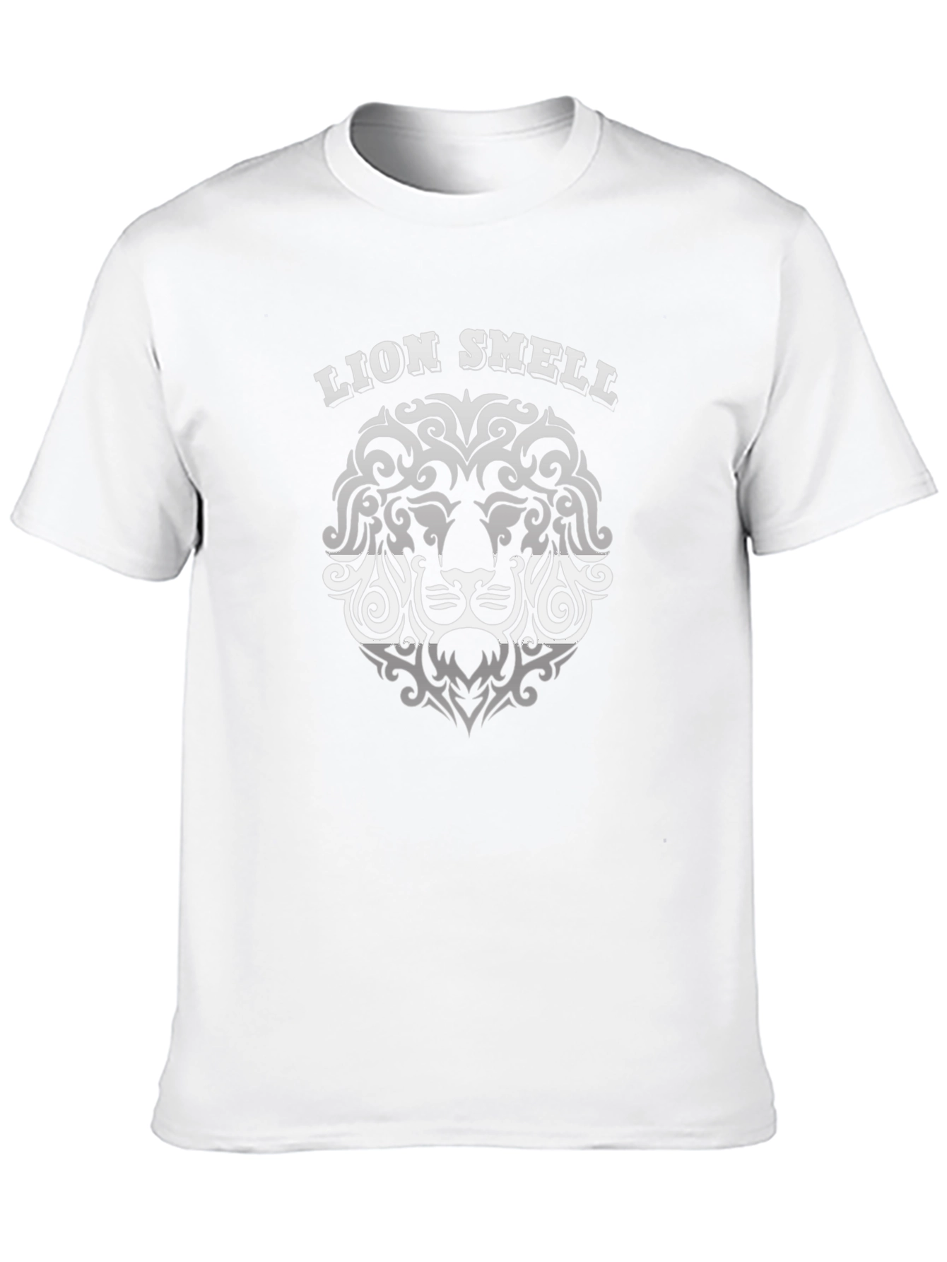 Lion Smell Graphic Print Mens T-Shirt