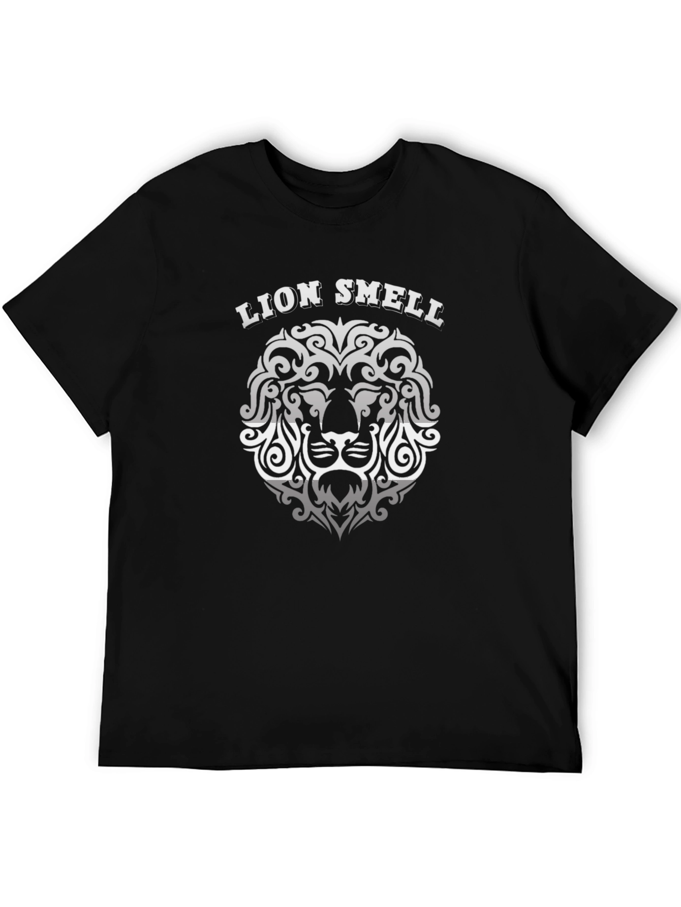 Lion Smell Graphic Print Mens T-Shirt
