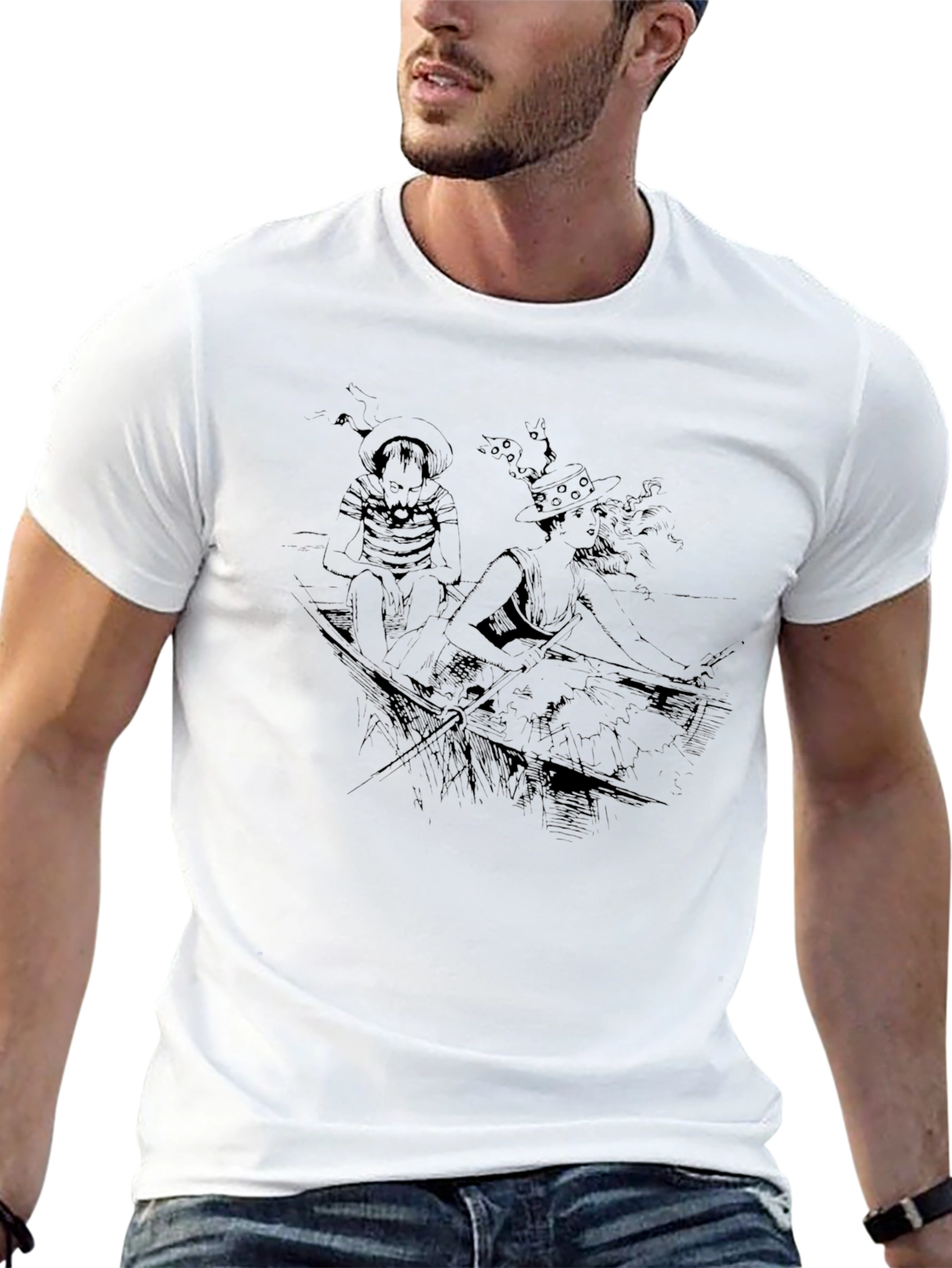Artistic Black Graphic Tee