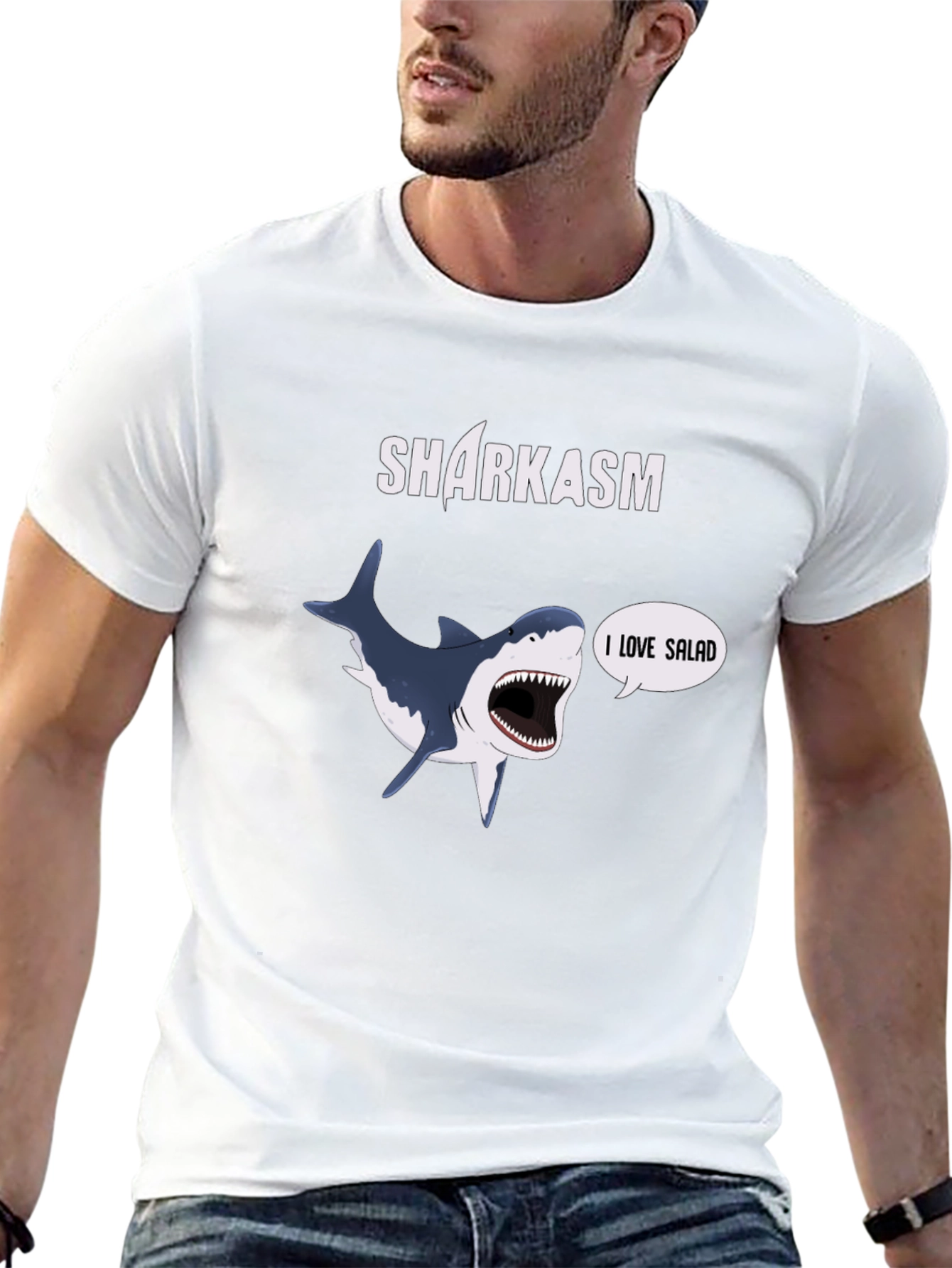 Sharkasm T-Shirt - Funny Shark Lover Tee