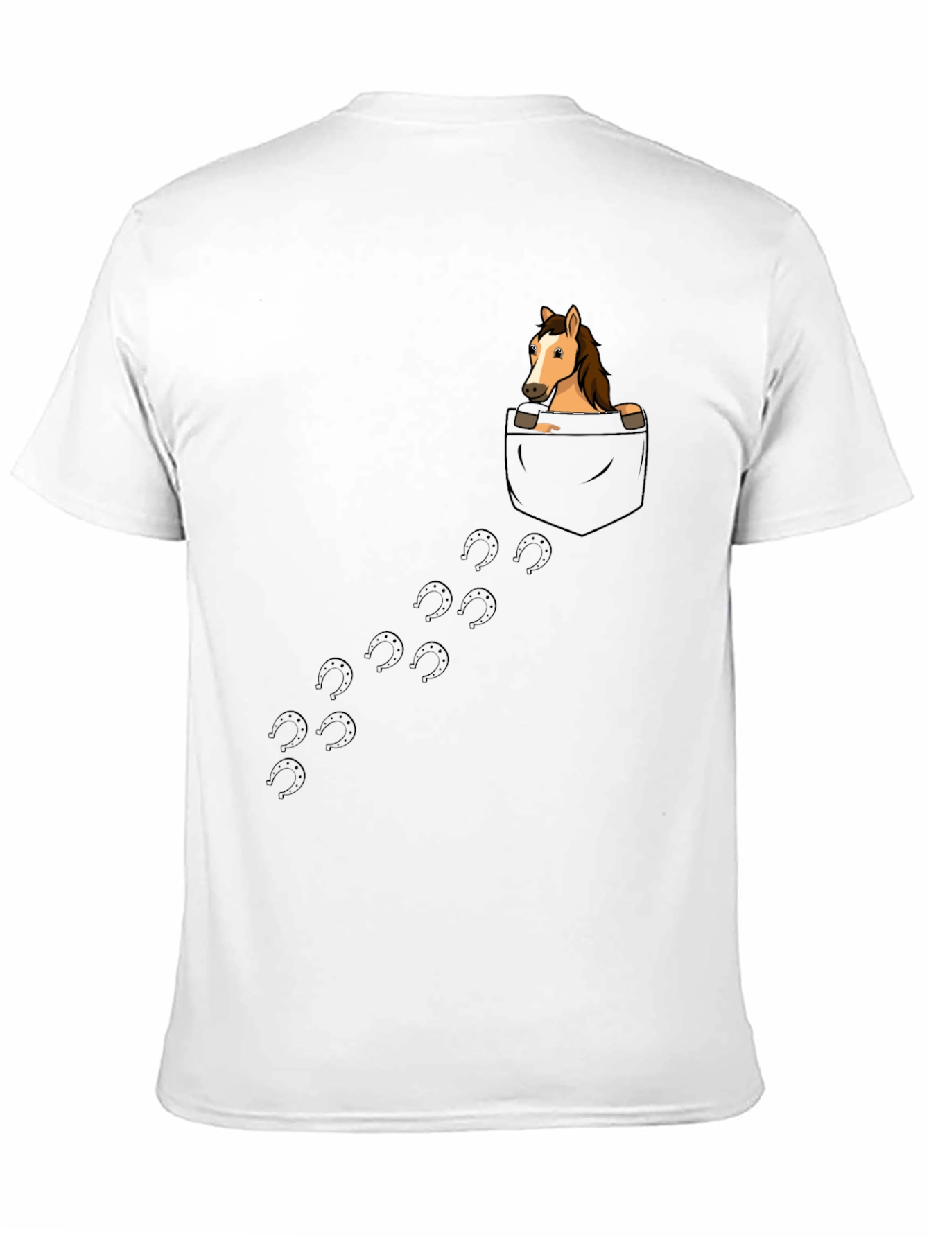Horse in Pocket T-Shirt - Graphic Tee