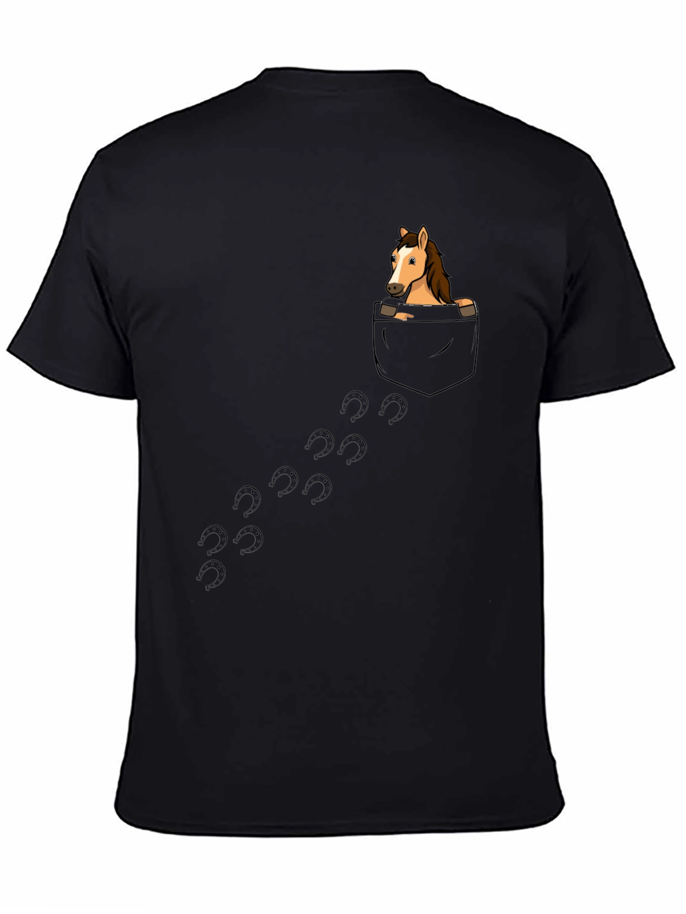 Horse in Pocket T-Shirt - Graphic Tee