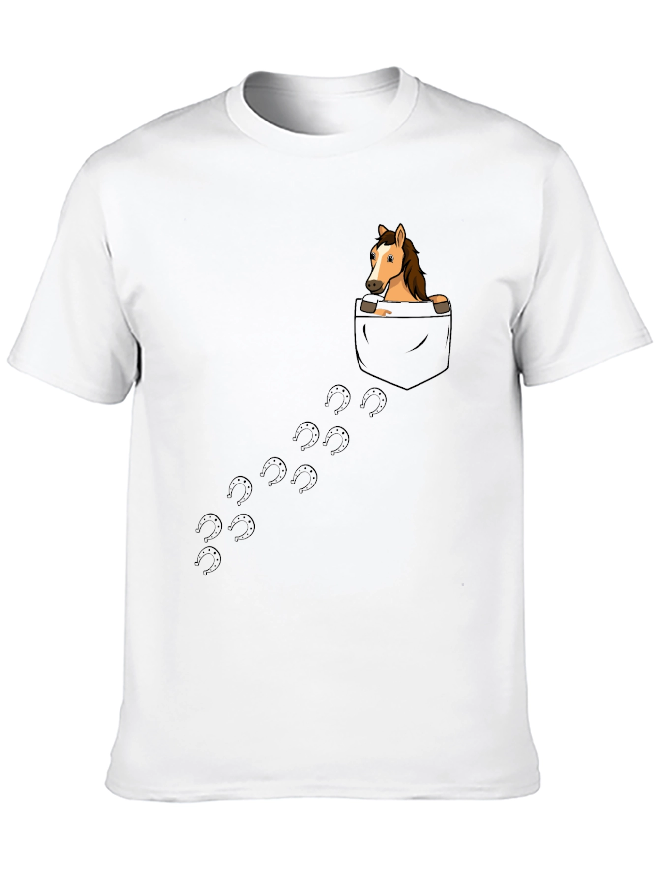 Horse in Pocket T-Shirt - Graphic Tee