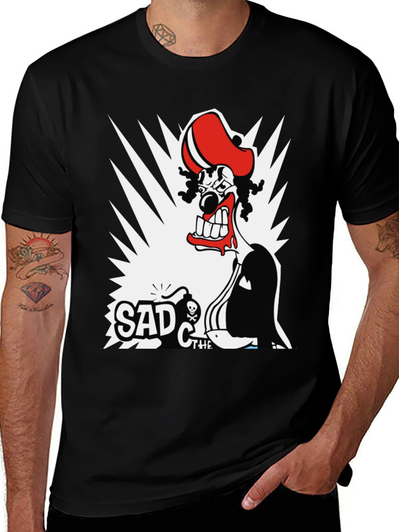 Sad the Clown T-Shirt - Graphic Print