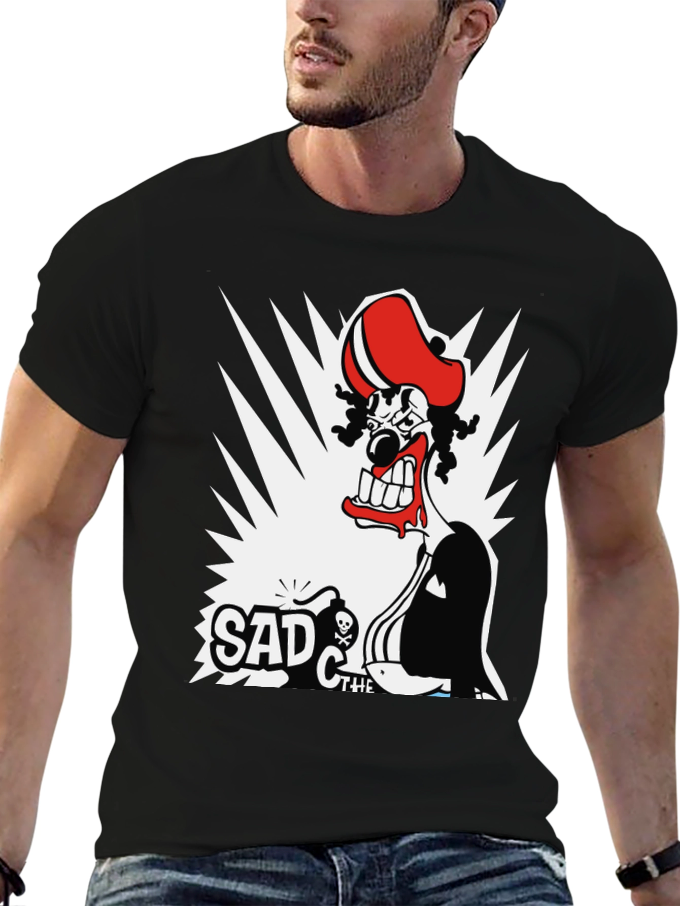 Sad the Clown T-Shirt - Graphic Print