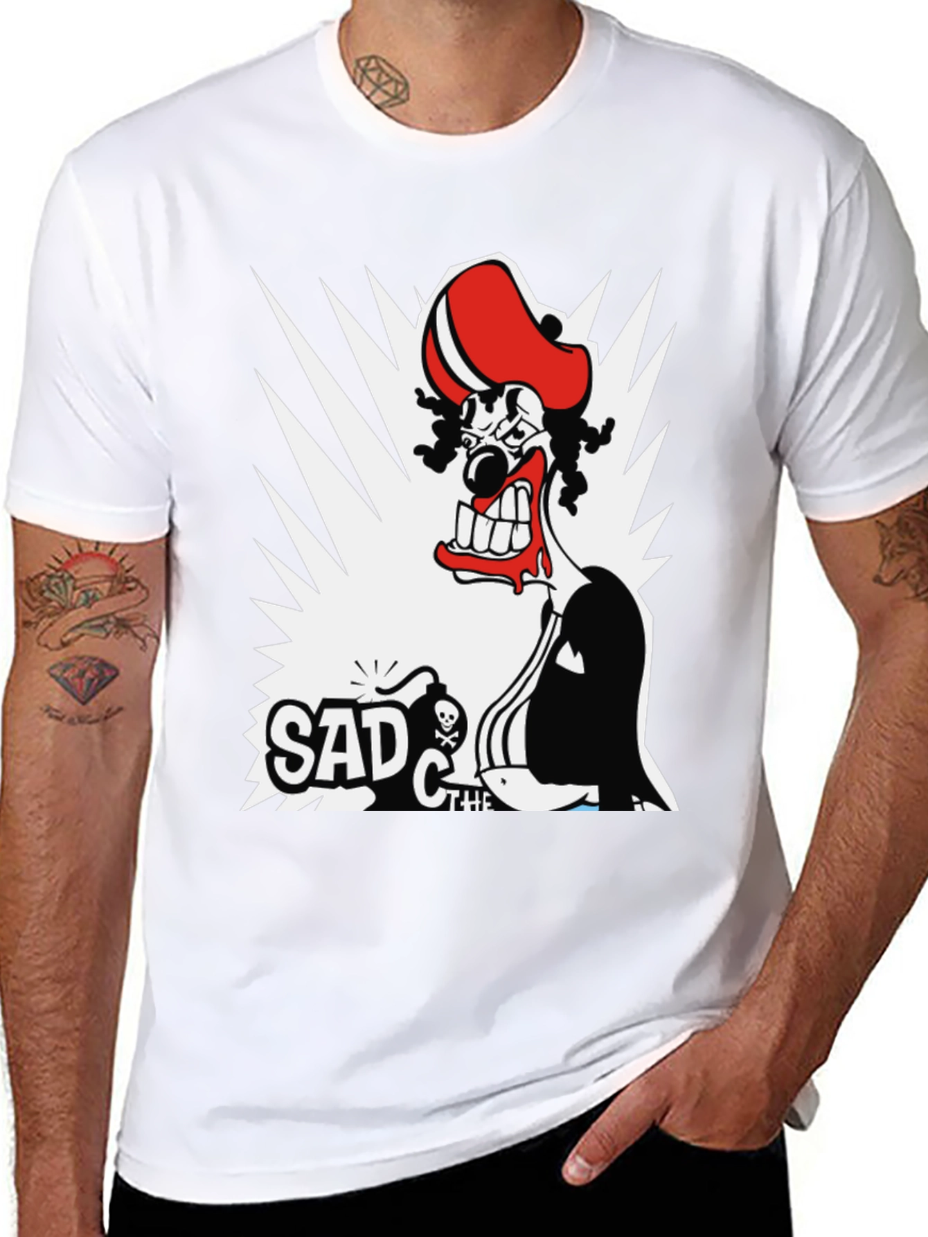 Sad the Clown T-Shirt - Graphic Print