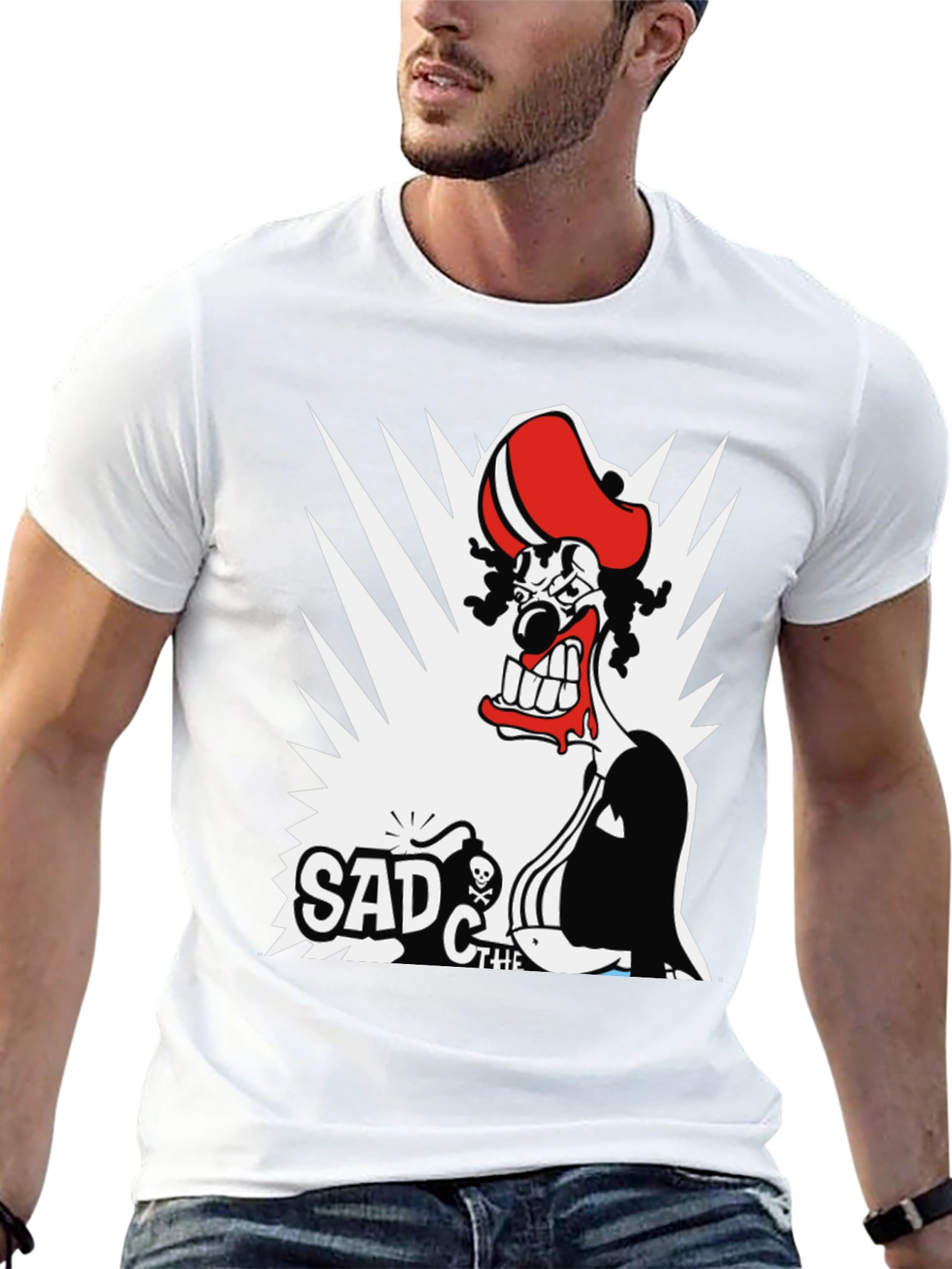 Sad the Clown T-Shirt - Graphic Print