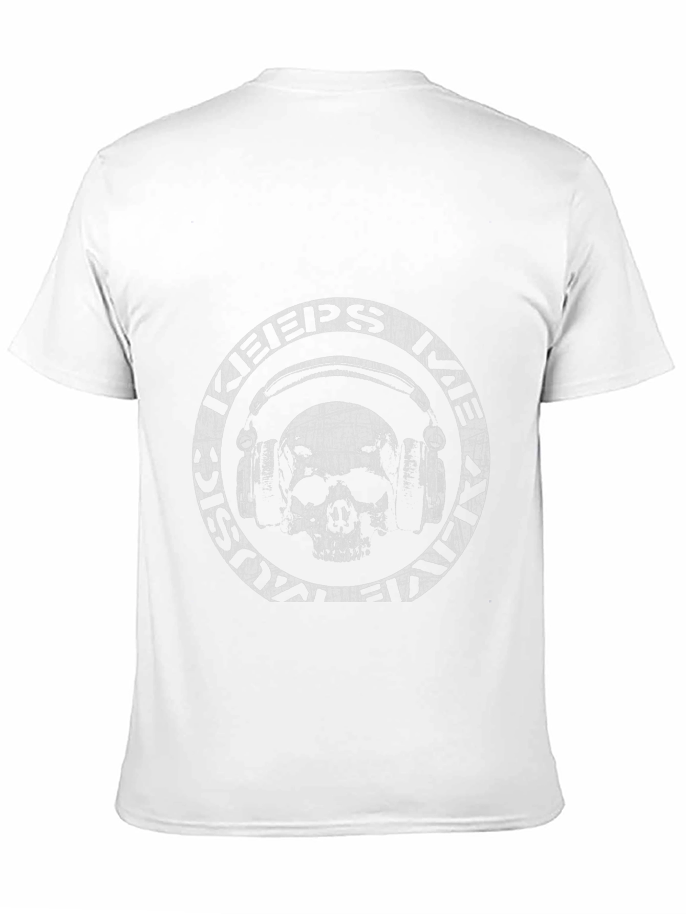 Skull Headphone Graphic Tee - Rock & Roll Style