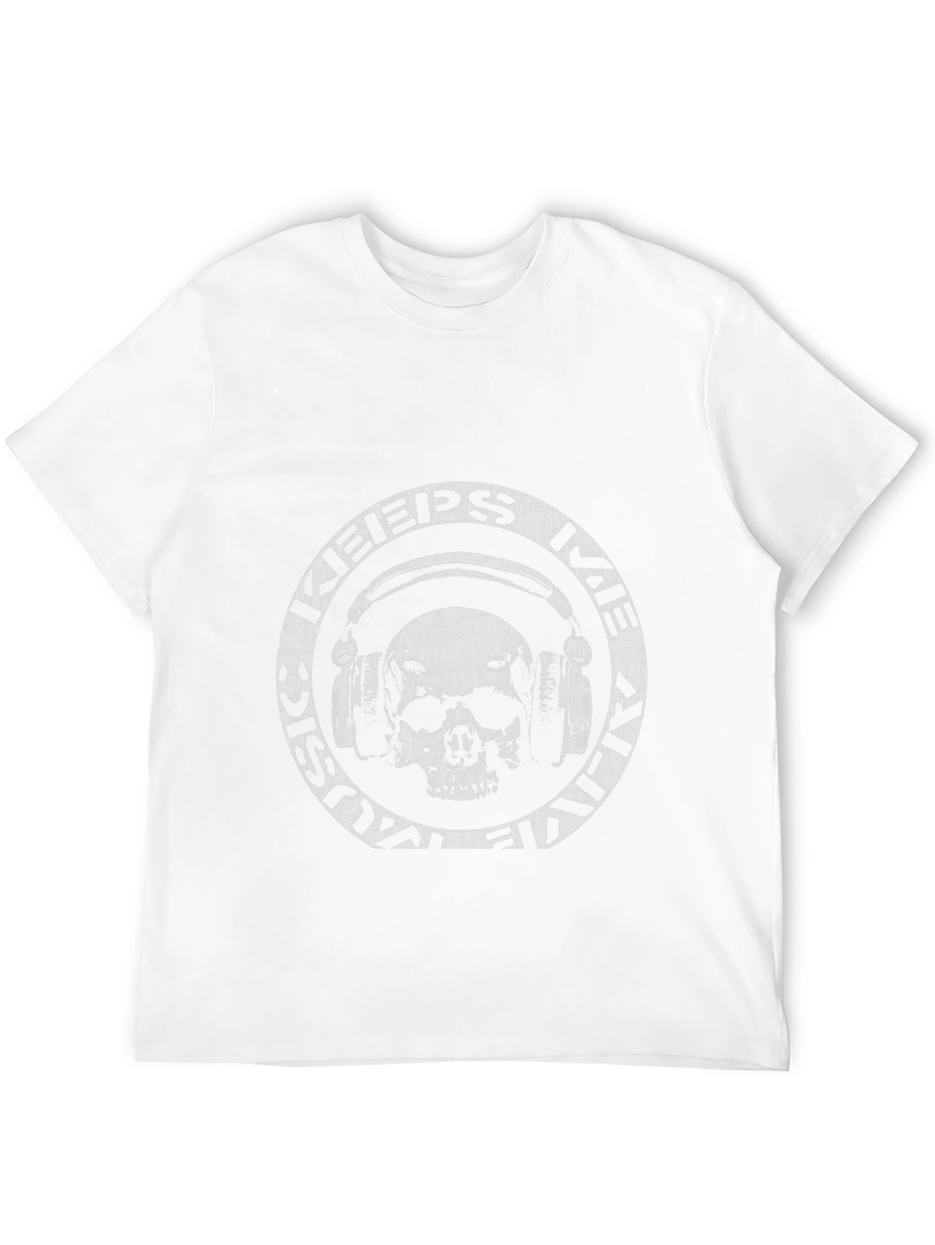 Skull Headphone Graphic Tee - Rock & Roll Style