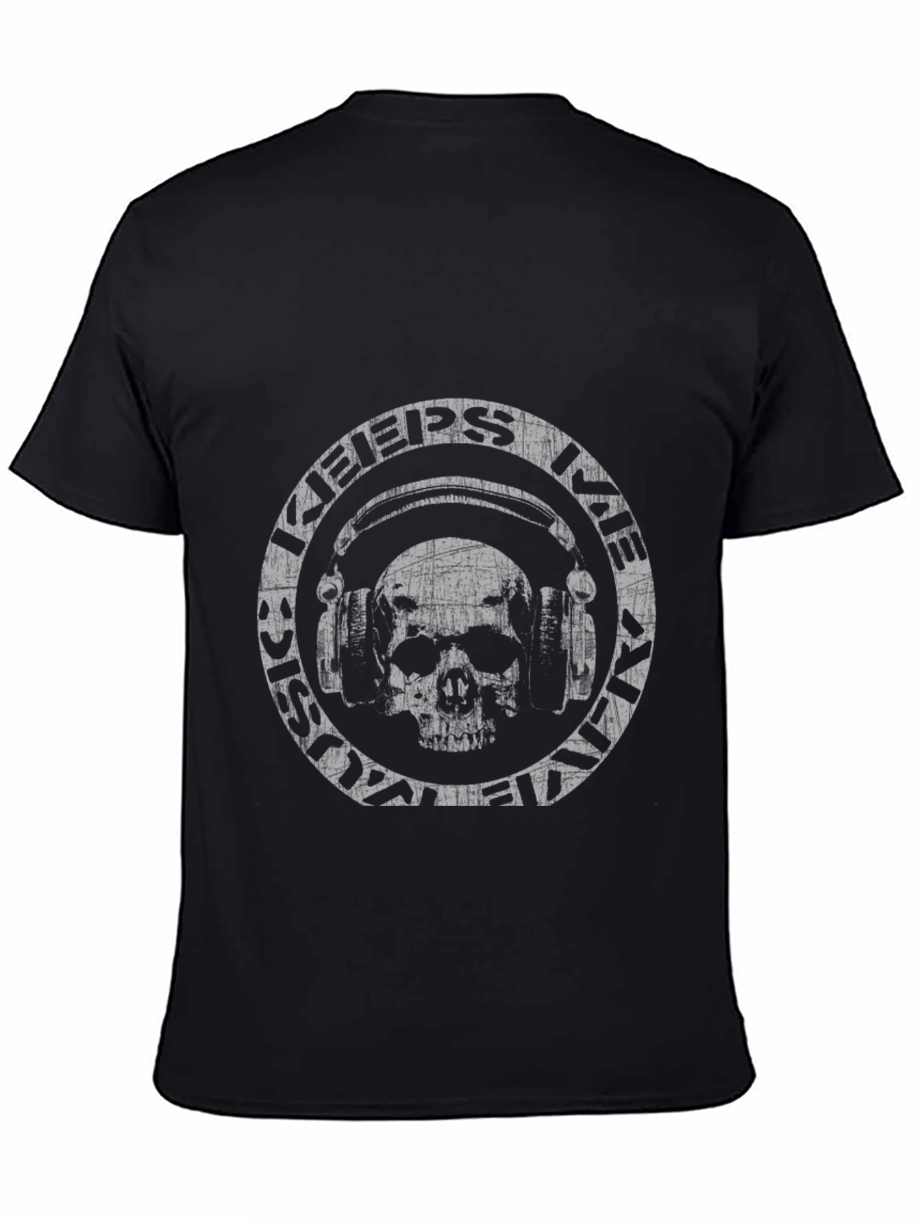 Skull Headphone Graphic Tee - Rock & Roll Style