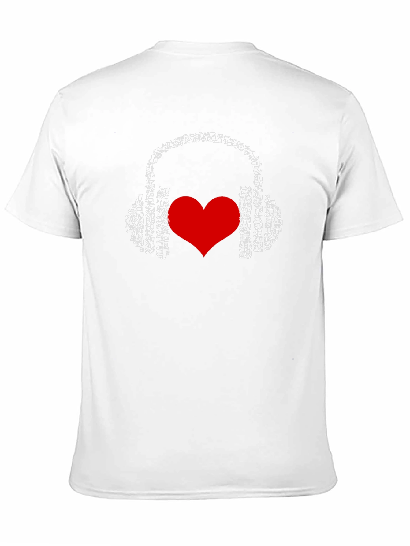 Music Lover T-Shirt - Headphones & Heart