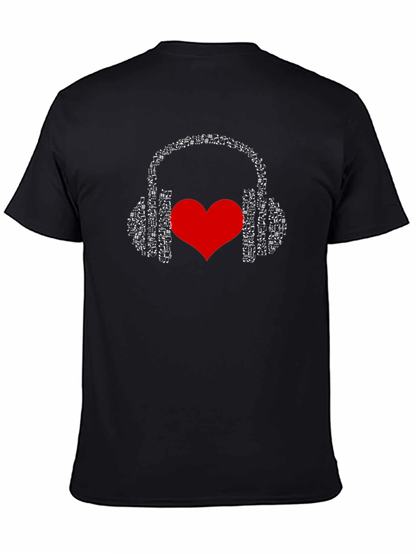 Music Lover T-Shirt - Headphones & Heart