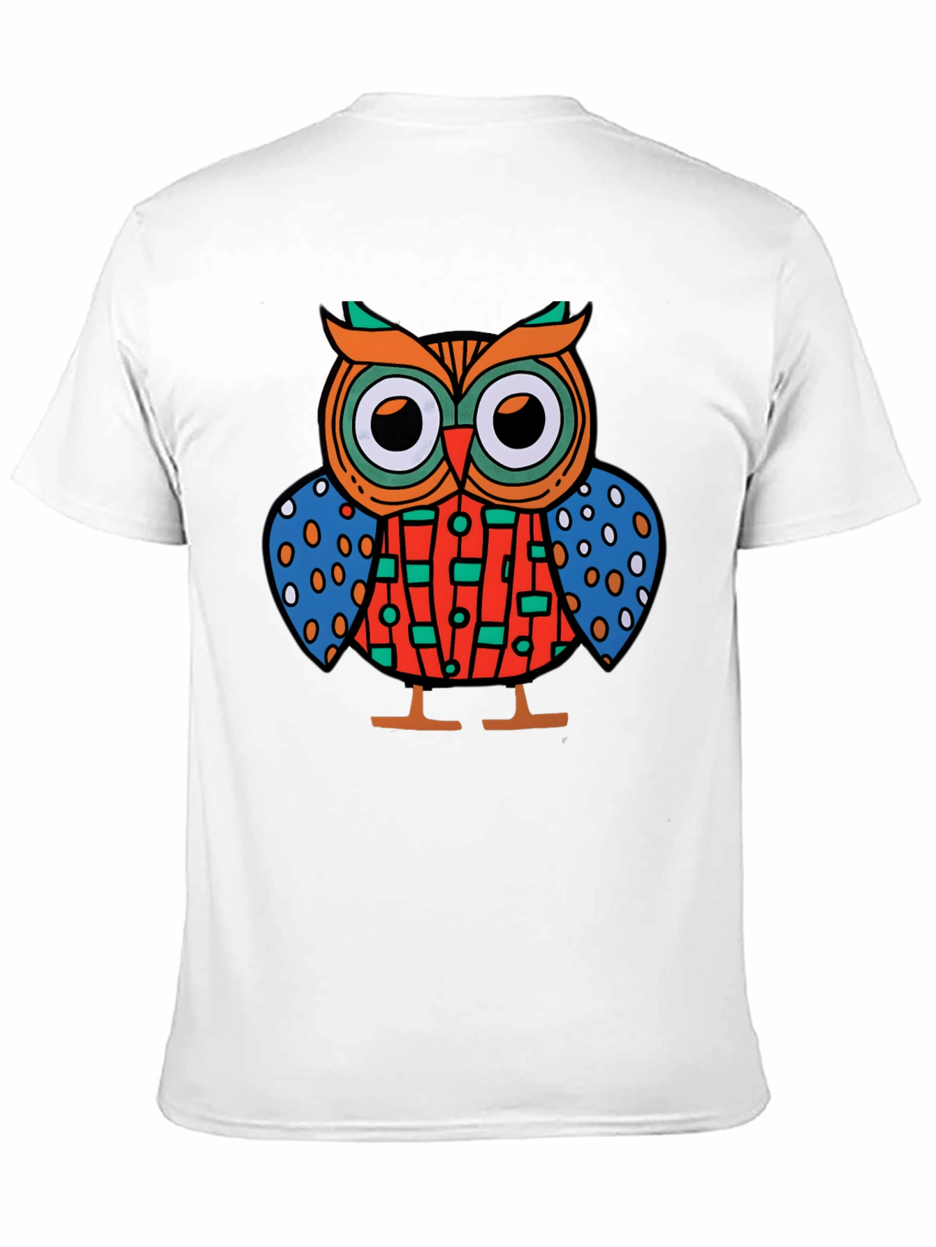 Funky Owl Graphic Tee - Mens Black T-Shirt