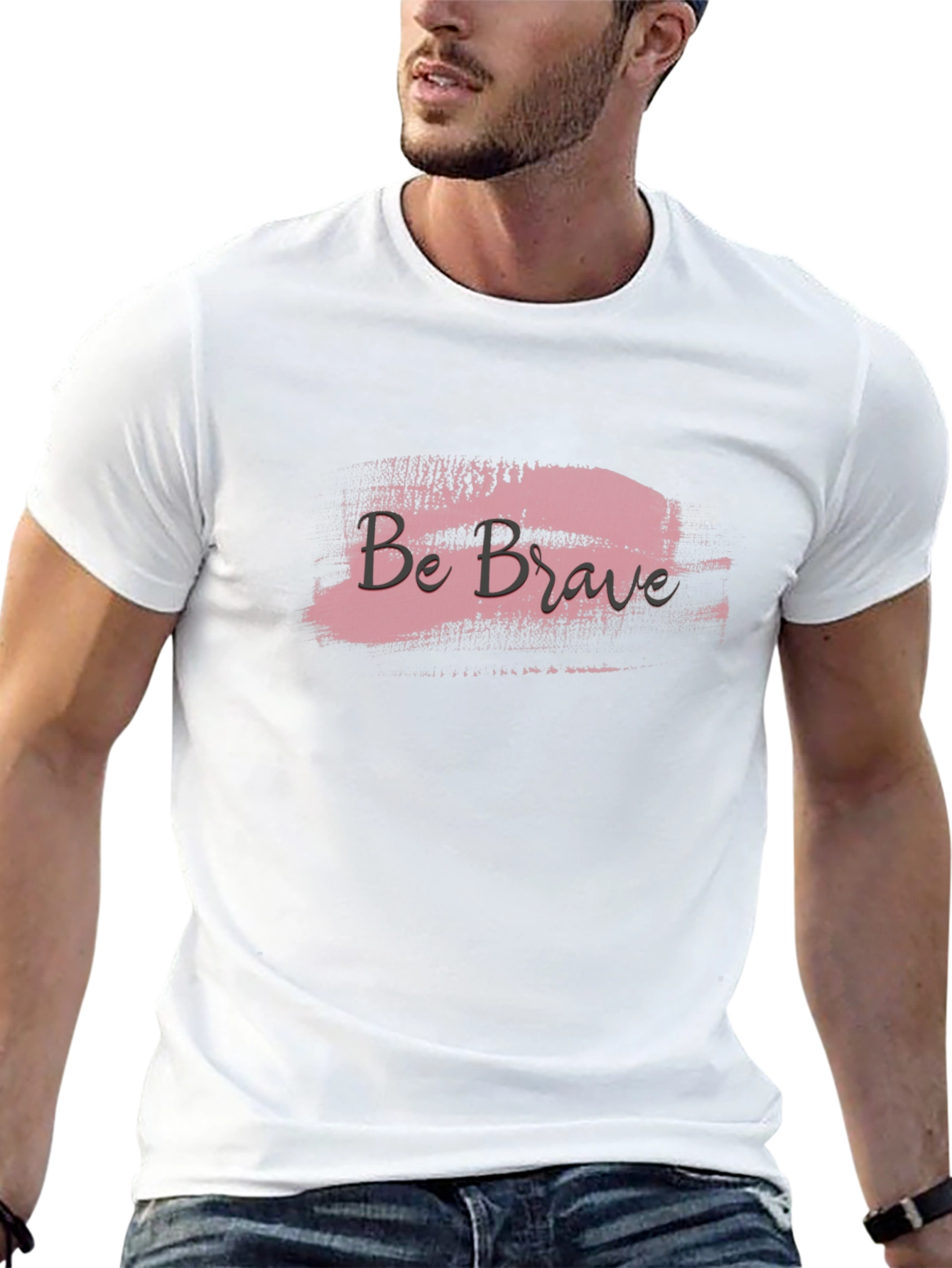 Be Brave Graphic Tee - Stylish Black T-Shirt