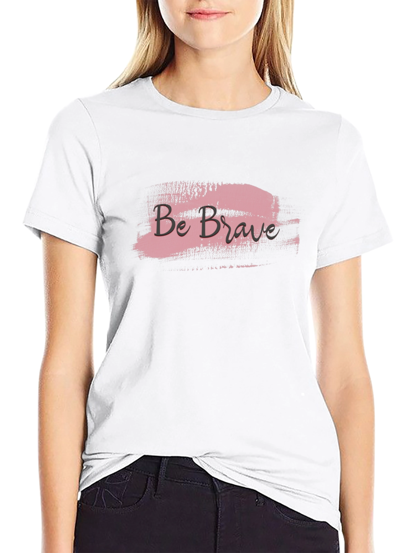 Be Brave Graphic Tee - Stylish Black T-Shirt