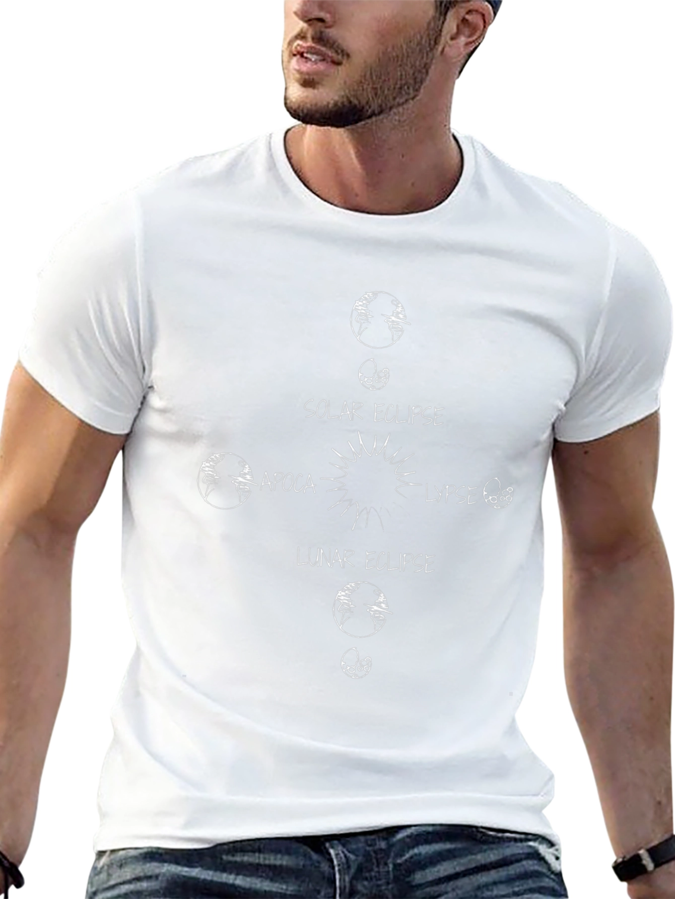 Solar and Lunar Eclipse Black T-Shirt