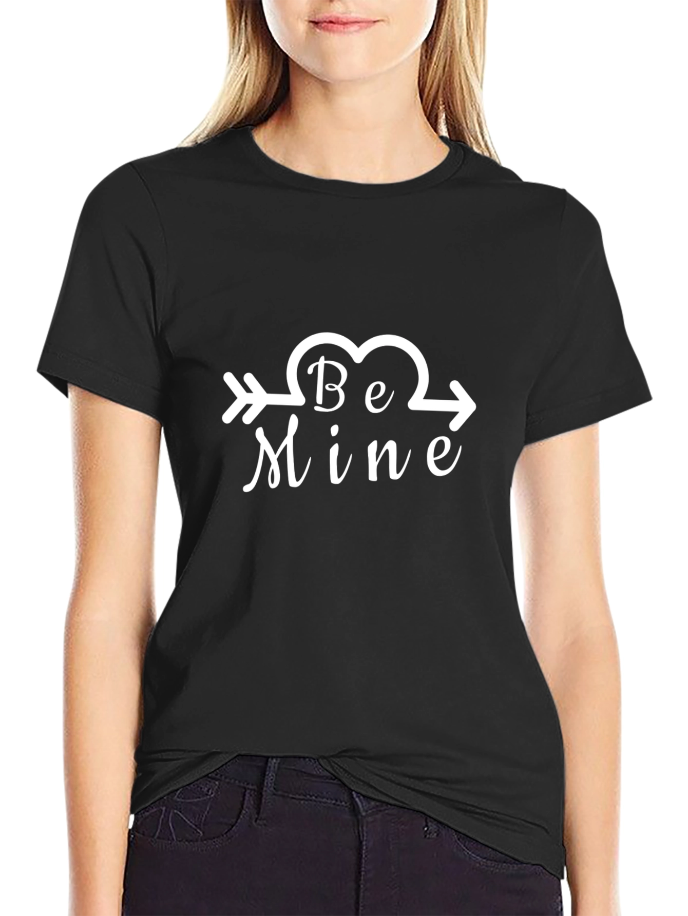 Be Mine T-Shirt - Valentines Day Arrow Heart Tee