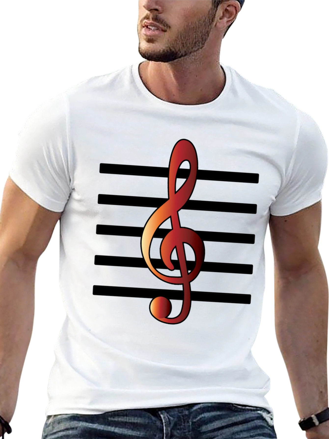 Treble Clef T-Shirt - Music Lover Tee