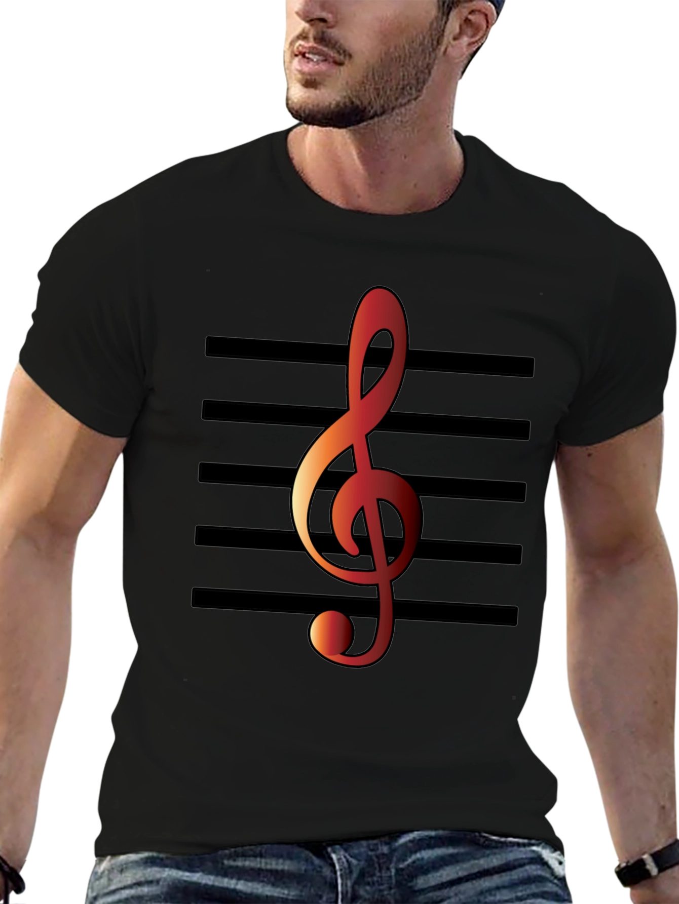 Treble Clef T-Shirt - Music Lover Tee