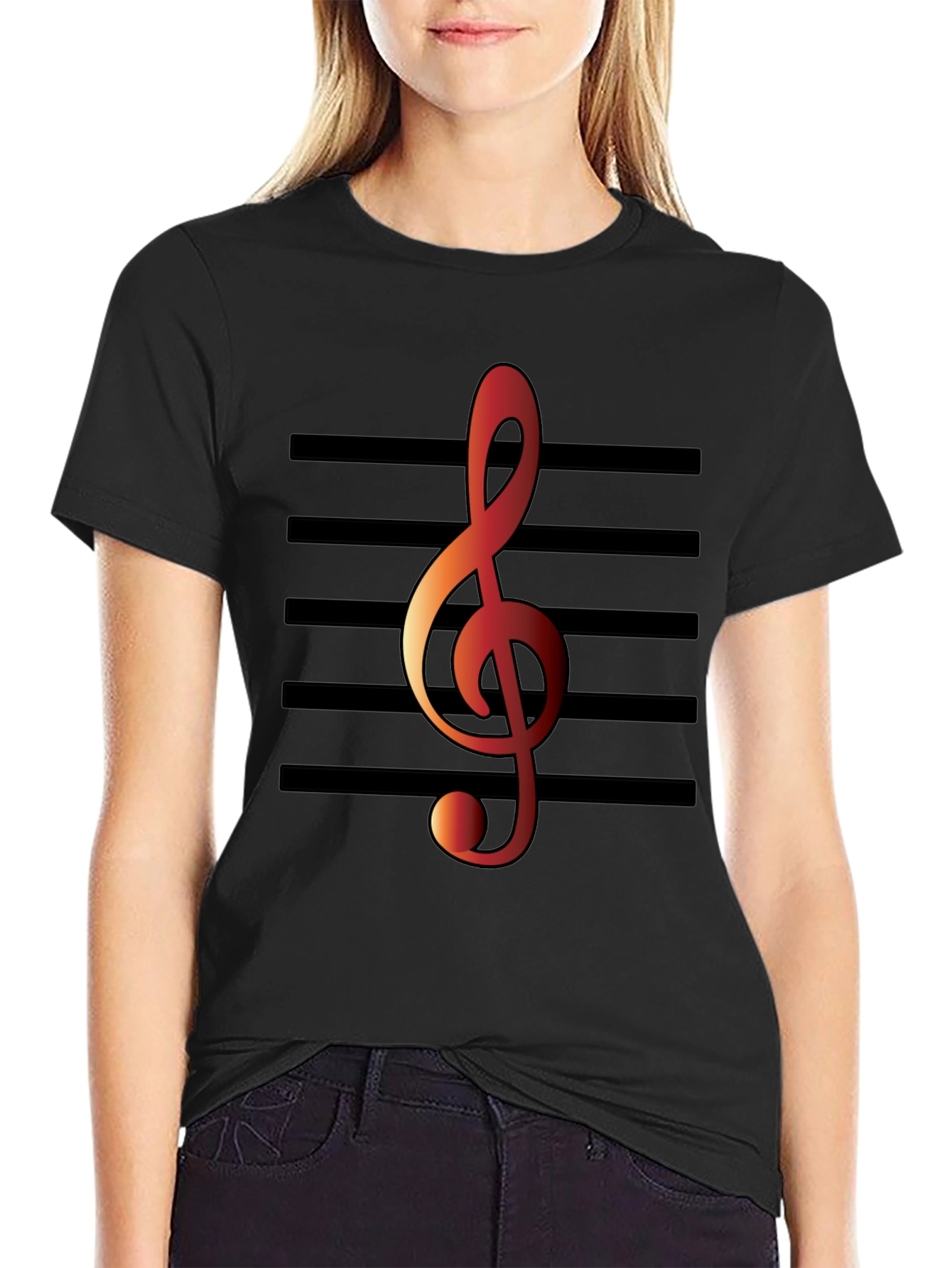 Treble Clef T-Shirt - Music Lover Tee