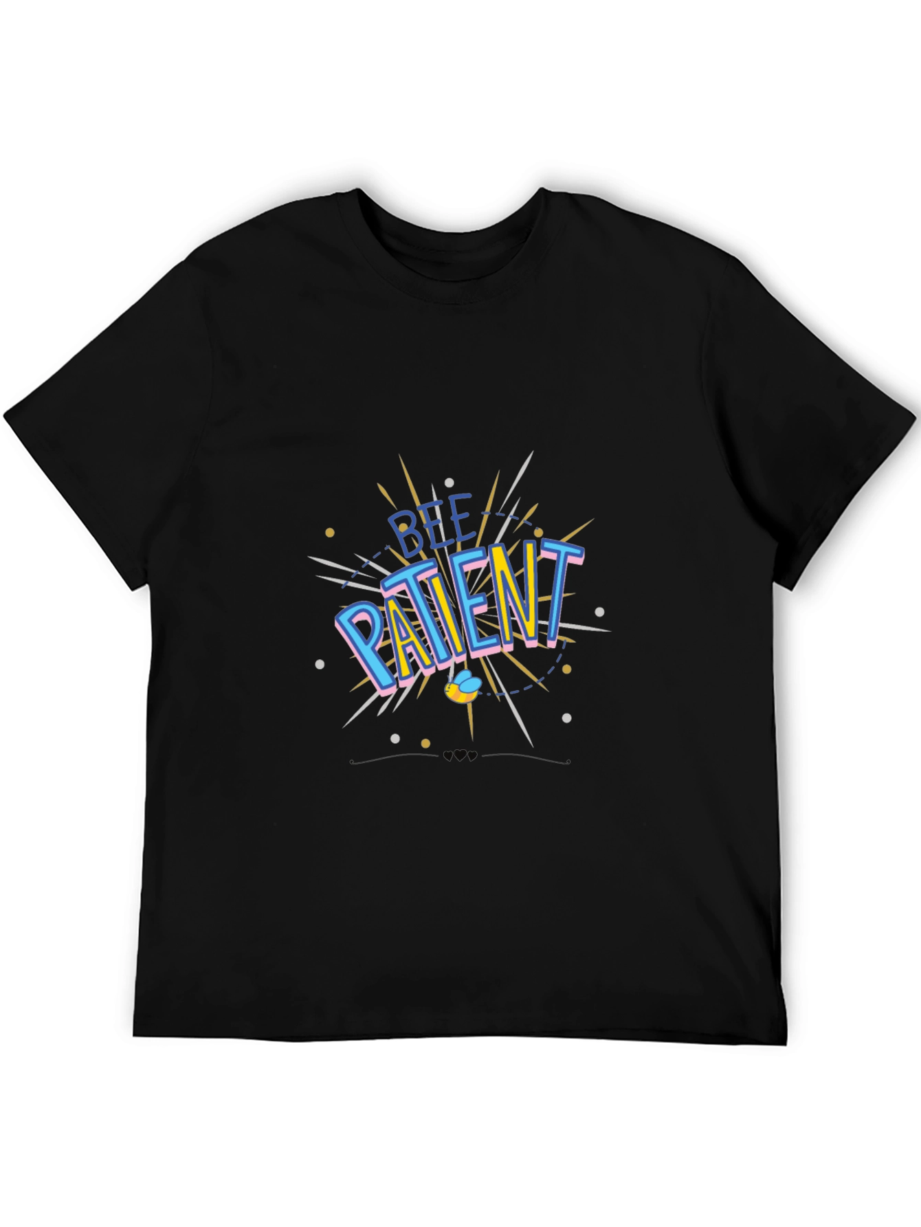 Be Patient Black T-Shirt Graphic Design