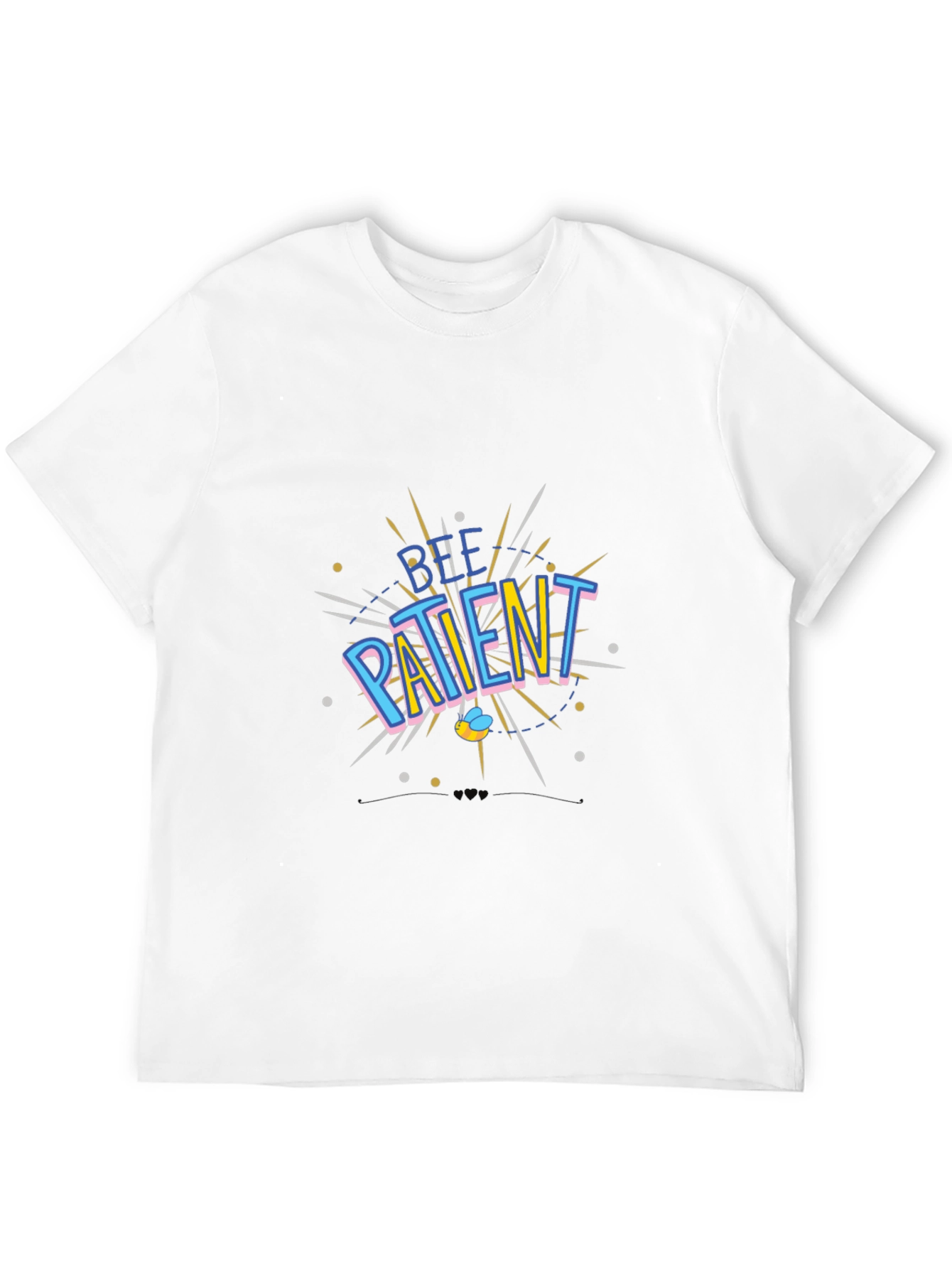 Be Patient Black T-Shirt Graphic Design
