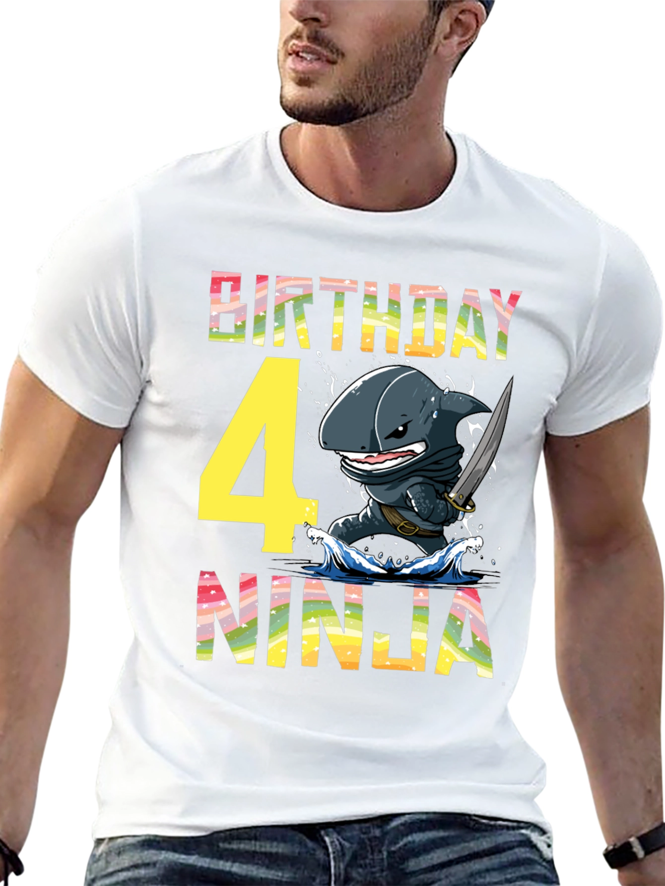 Birthday Shark Ninja T-Shirt
