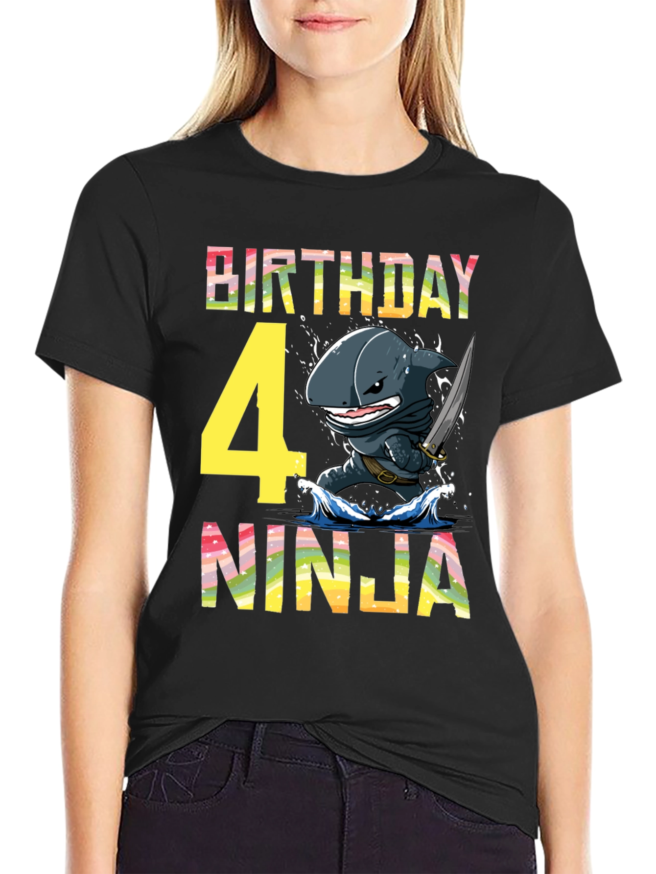 Birthday Shark Ninja T-Shirt