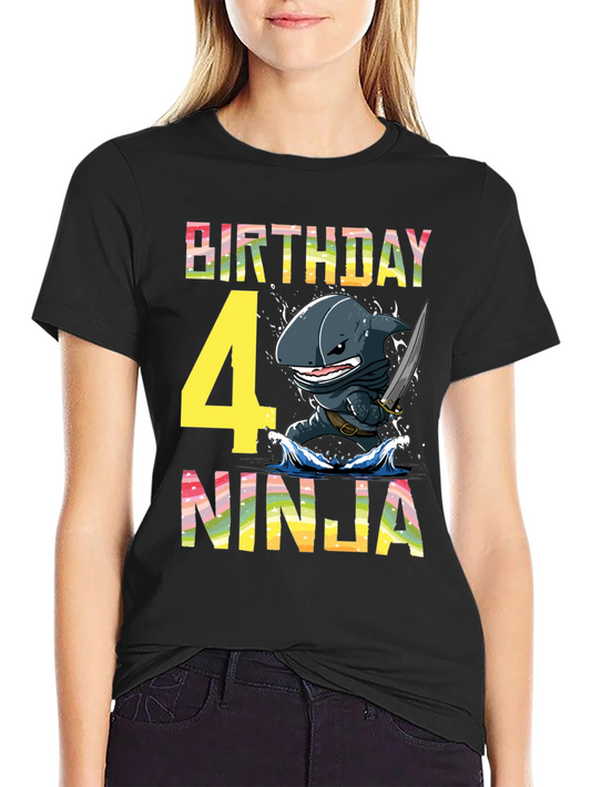 Birthday Shark Ninja T-Shirt