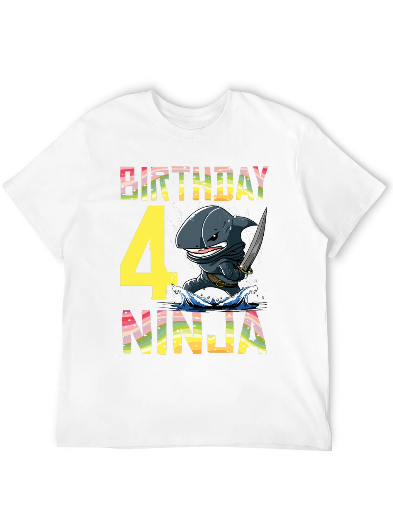 Birthday Shark Ninja T-Shirt