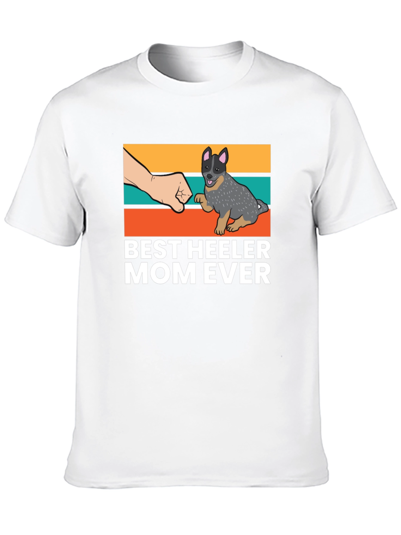 Best Heeler Mom Ever Black T-Shirt