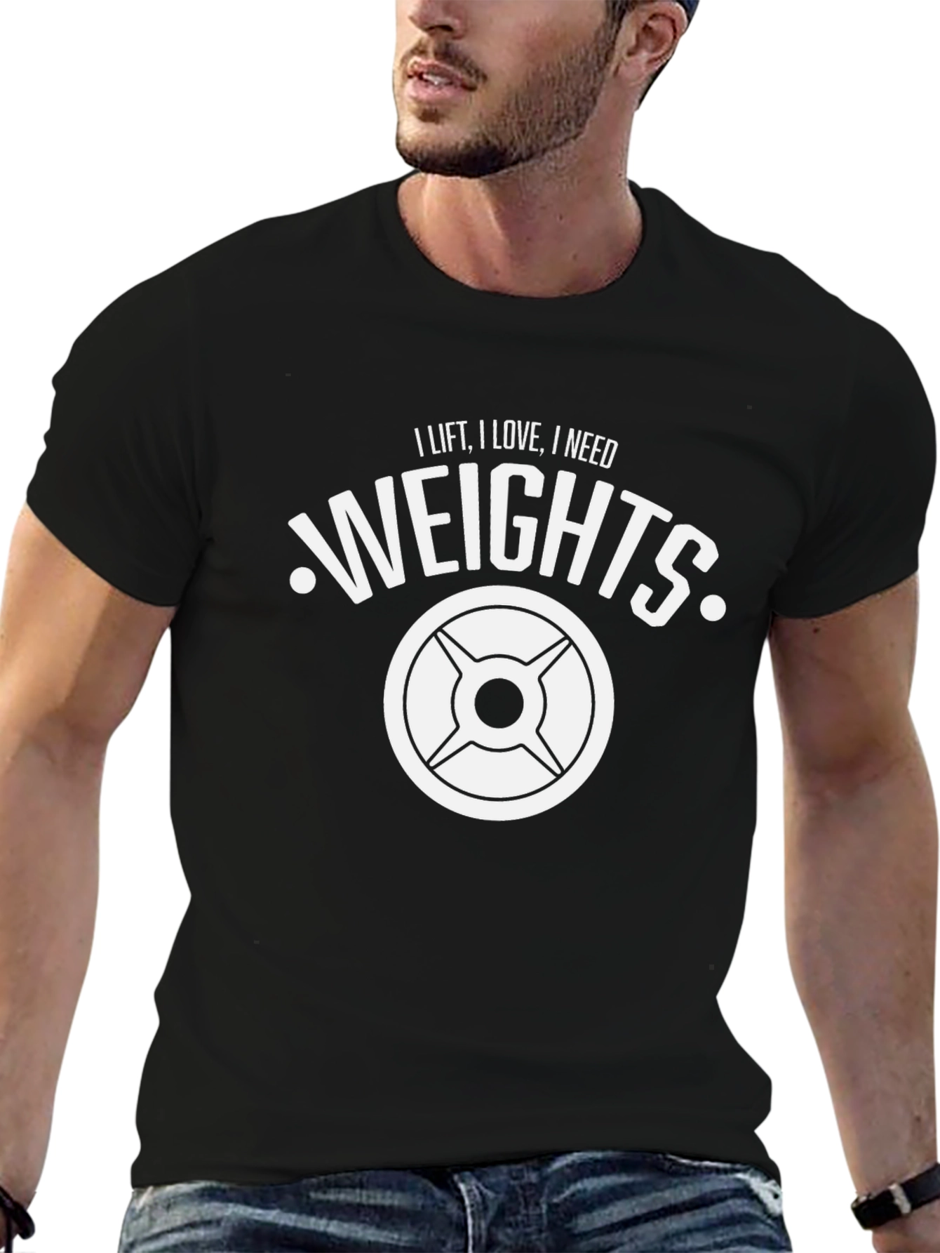 I Lift I Love I Need Weights Graphic T-Shirt