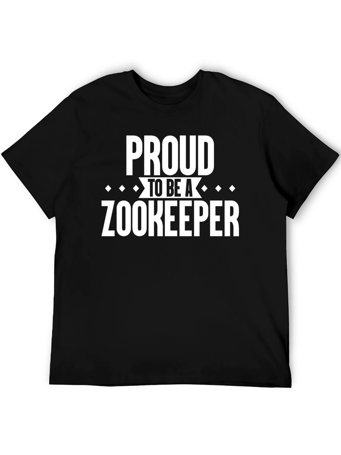 Proud Zookeeper Graphic T-Shirt - Black