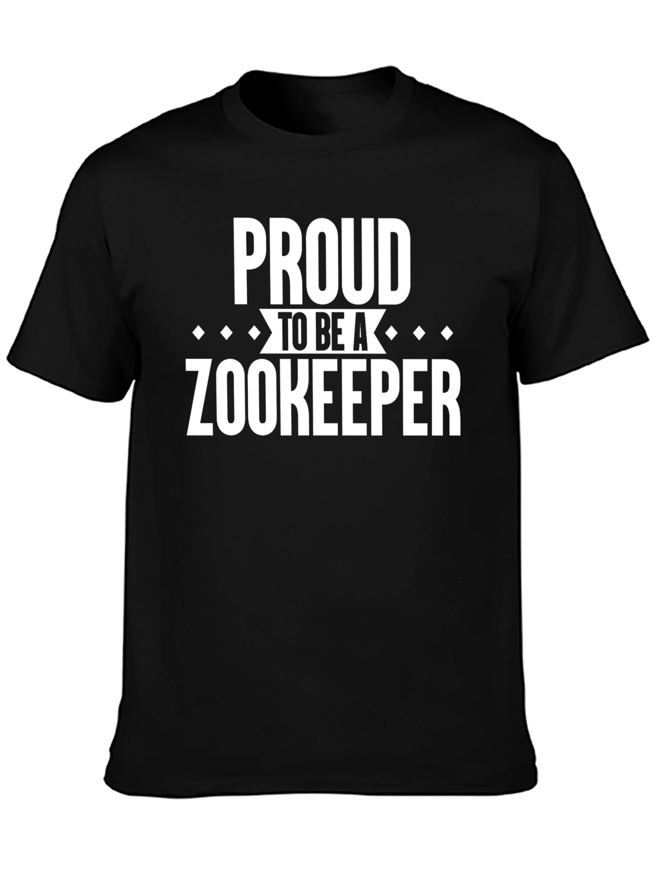 Proud Zookeeper Graphic T-Shirt - Black