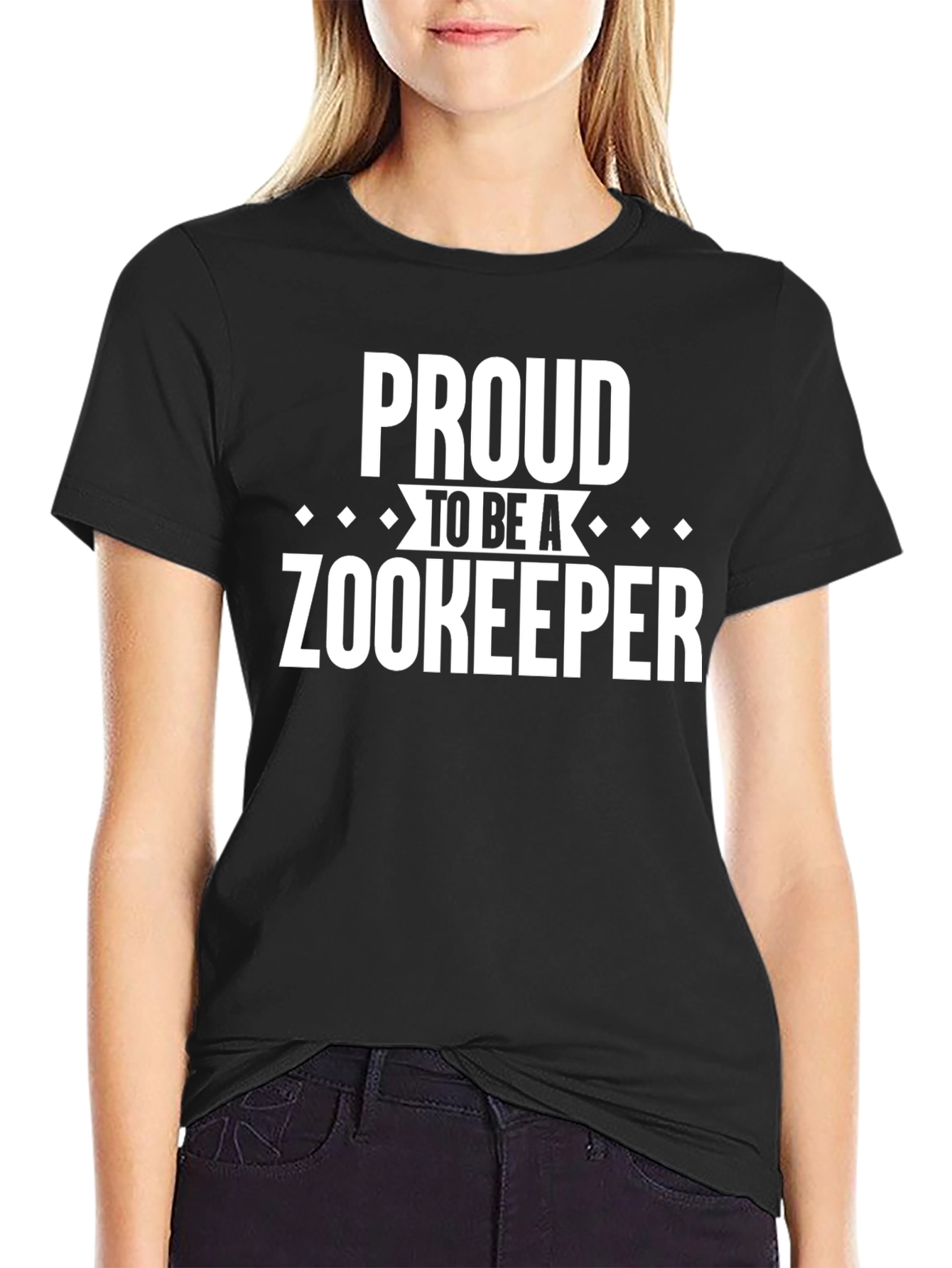 Proud Zookeeper Graphic T-Shirt - Black